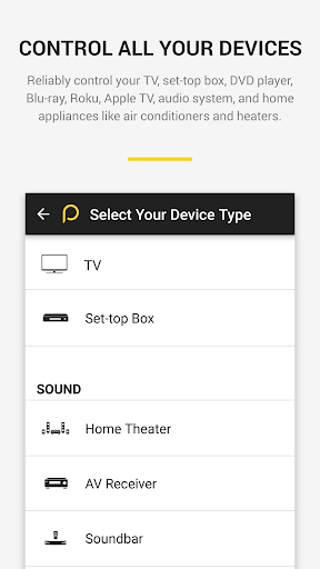 اسکرین شات 7 برنامه Peel Smart Remote