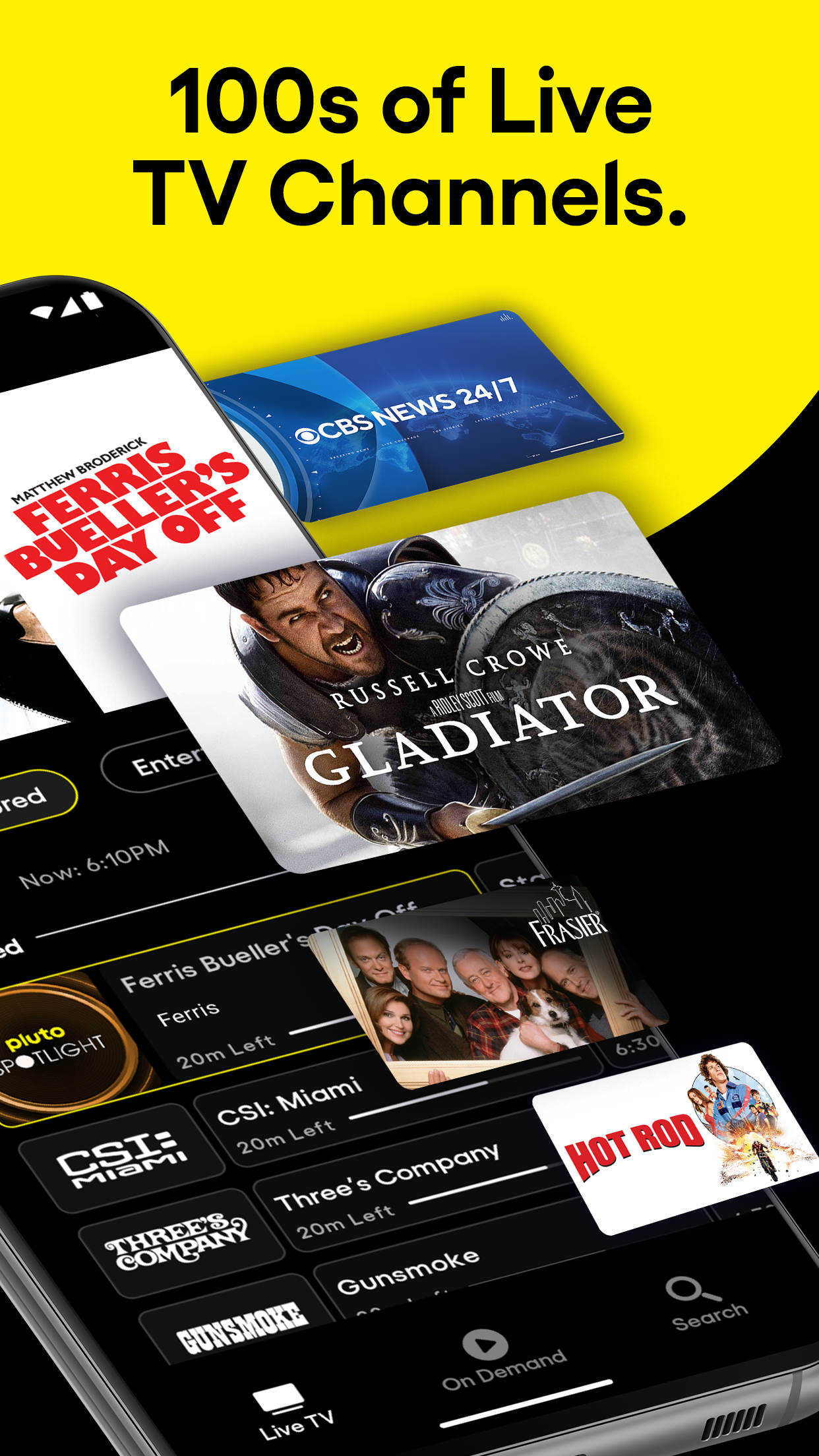 اسکرین شات 3 برنامه PlutoTV: Live TV & Free Movies