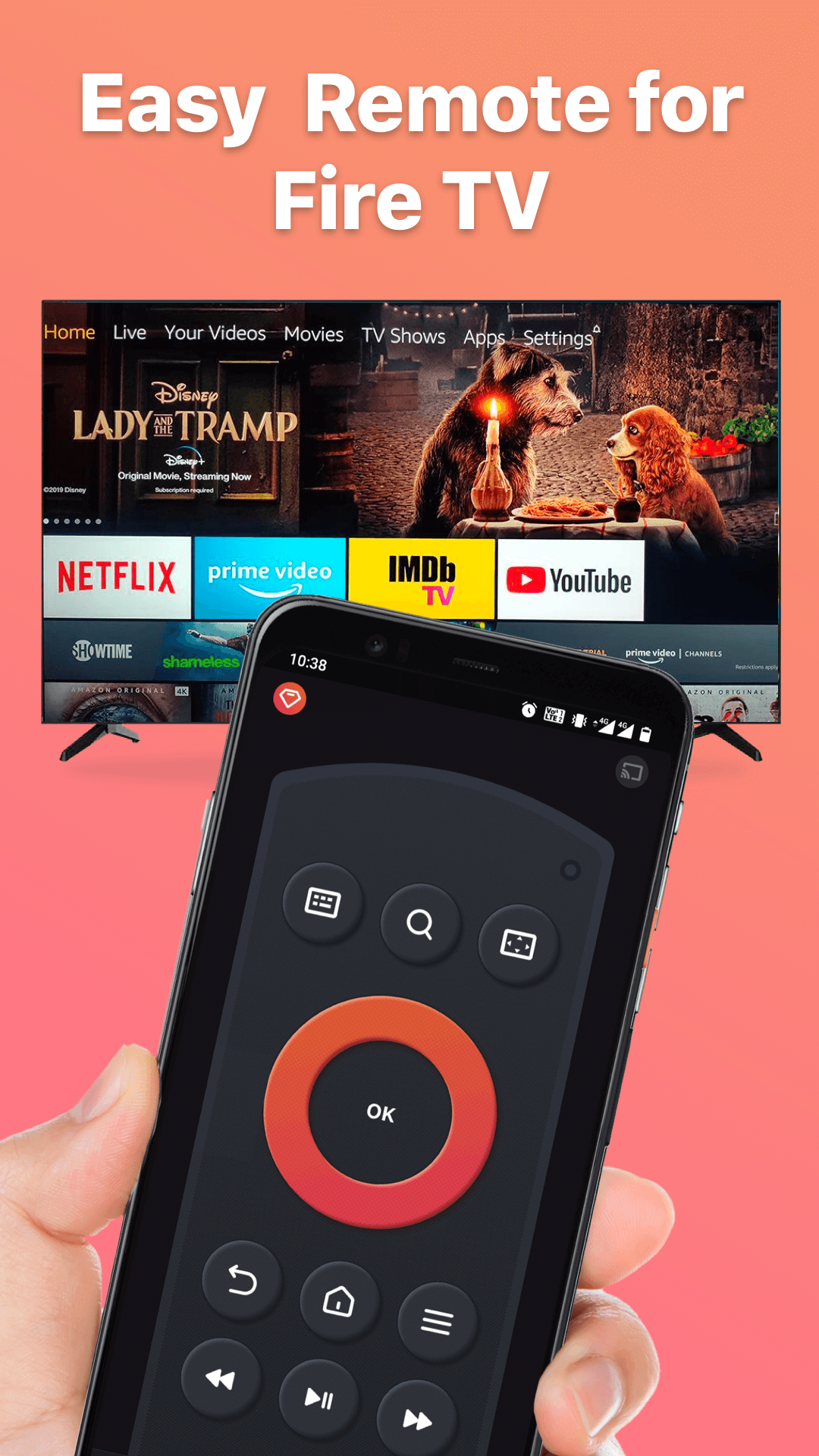 اسکرین شات 1 برنامه Remote for Fire TV & FireStick