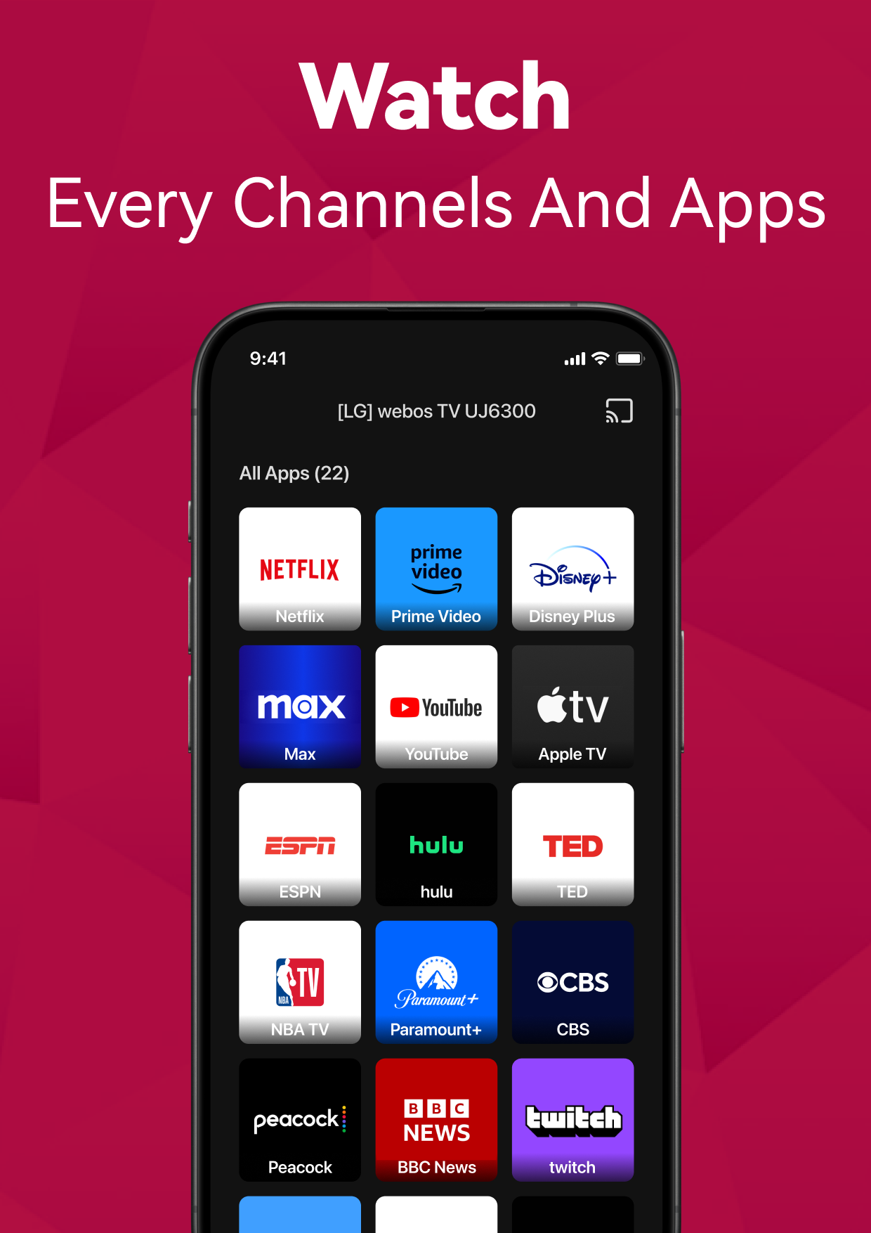 اسکرین شات 2 برنامه TV Remote Control for LG TV