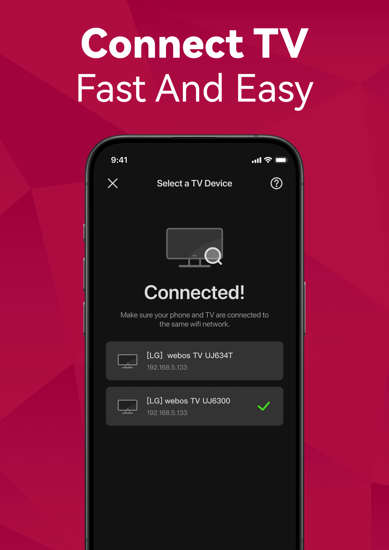 اسکرین شات 4 برنامه TV Remote Control for LG TV