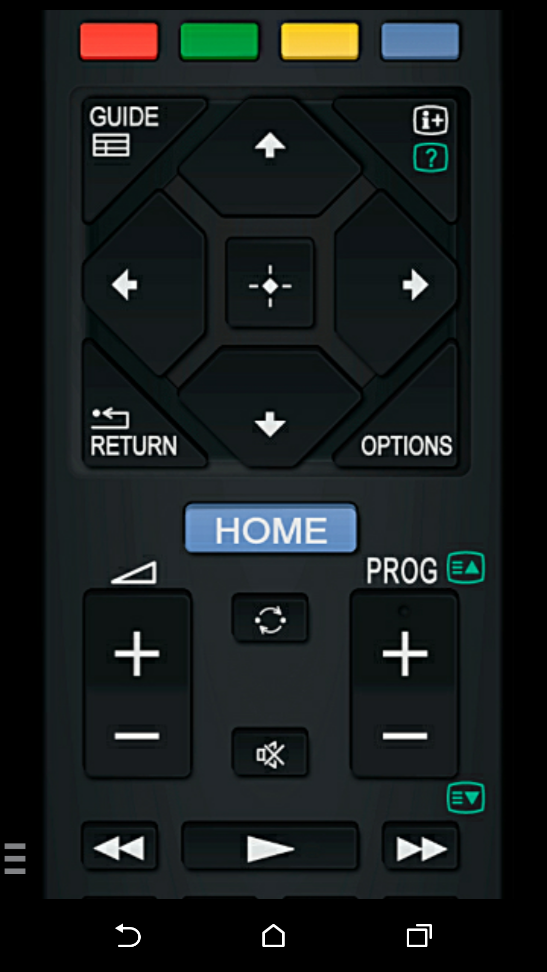 اسکرین شات 2 برنامه TV Remote for Sony TV