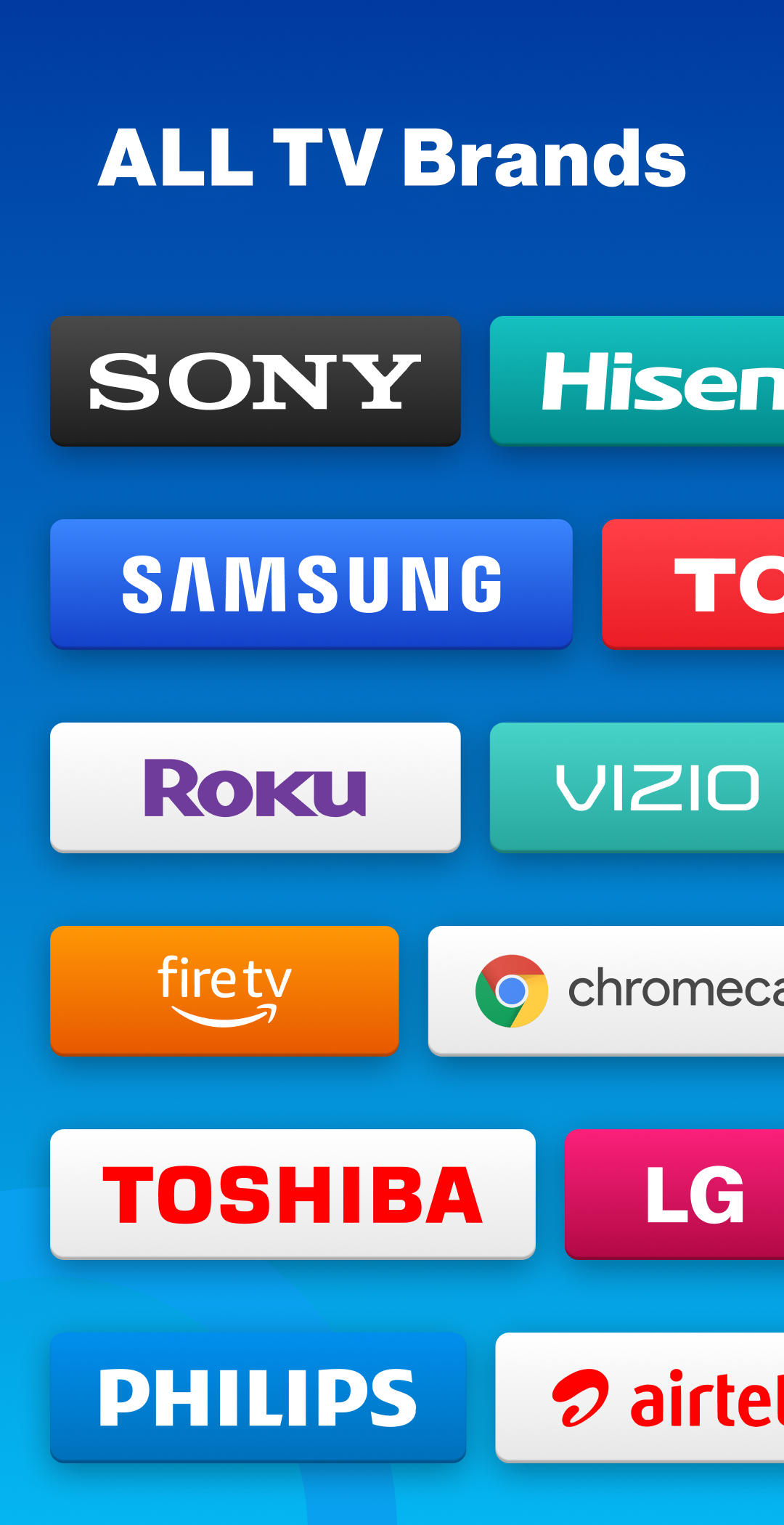 اسکرین شات 3 برنامه Universal TV Remote Control