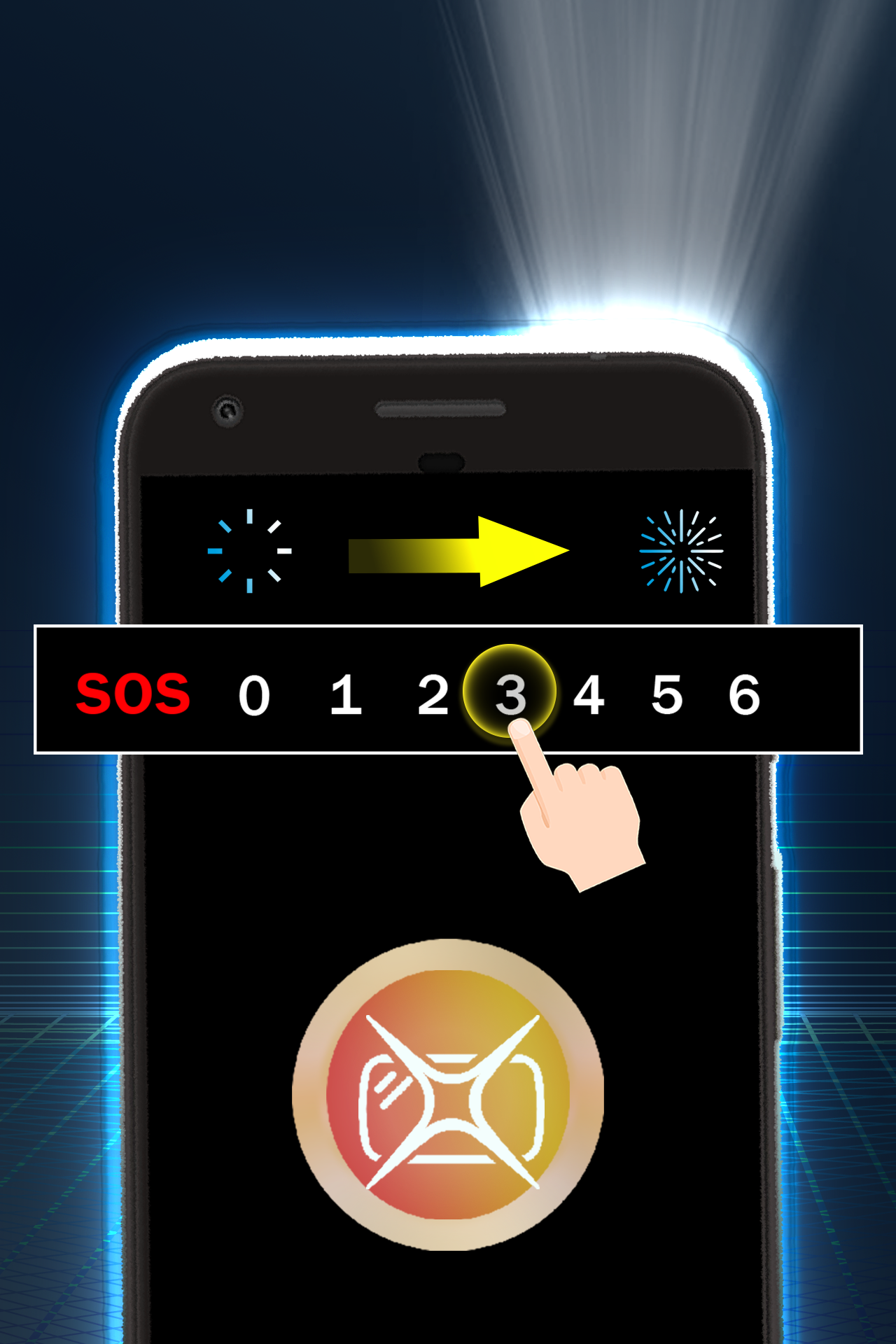 اسکرین شات 2 برنامه Extreme flashlight compass