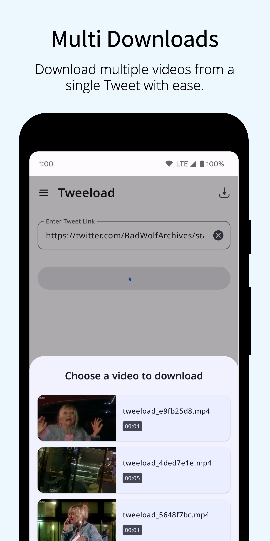 اسکرین شات 2 برنامه Video Downloader for Twitter X