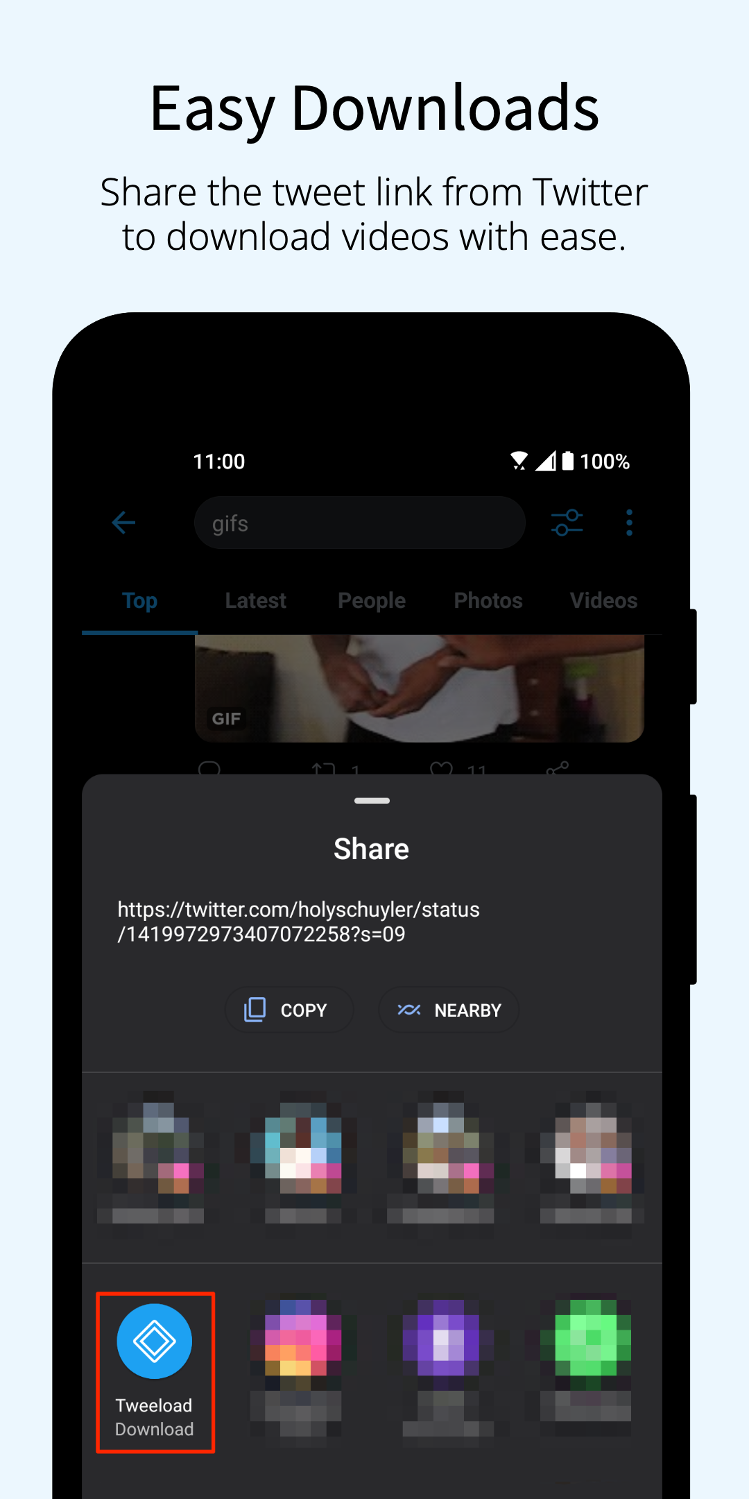 اسکرین شات 3 برنامه Video Downloader for Twitter X