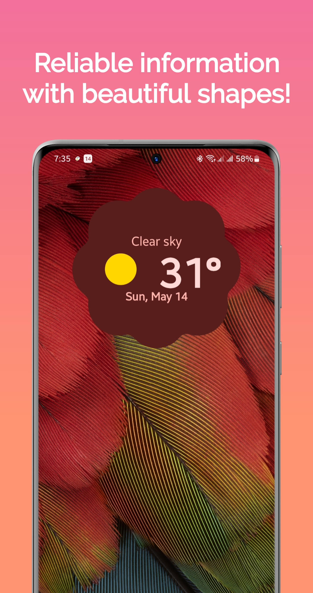 اسکرین شات 6 برنامه Pixel Weather Widget & Themes