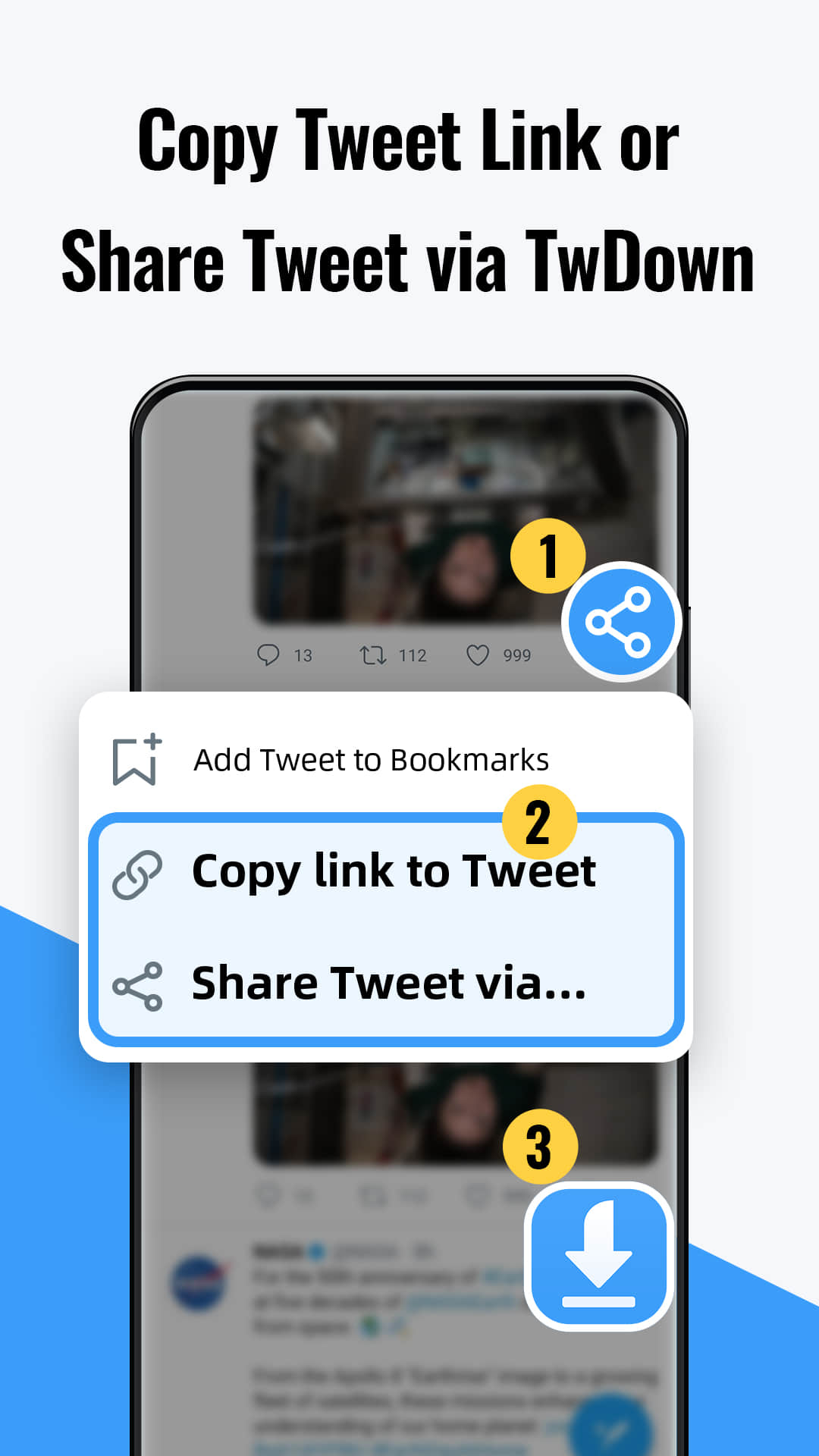 اسکرین شات 1 برنامه X Saver:Download Twitter Video