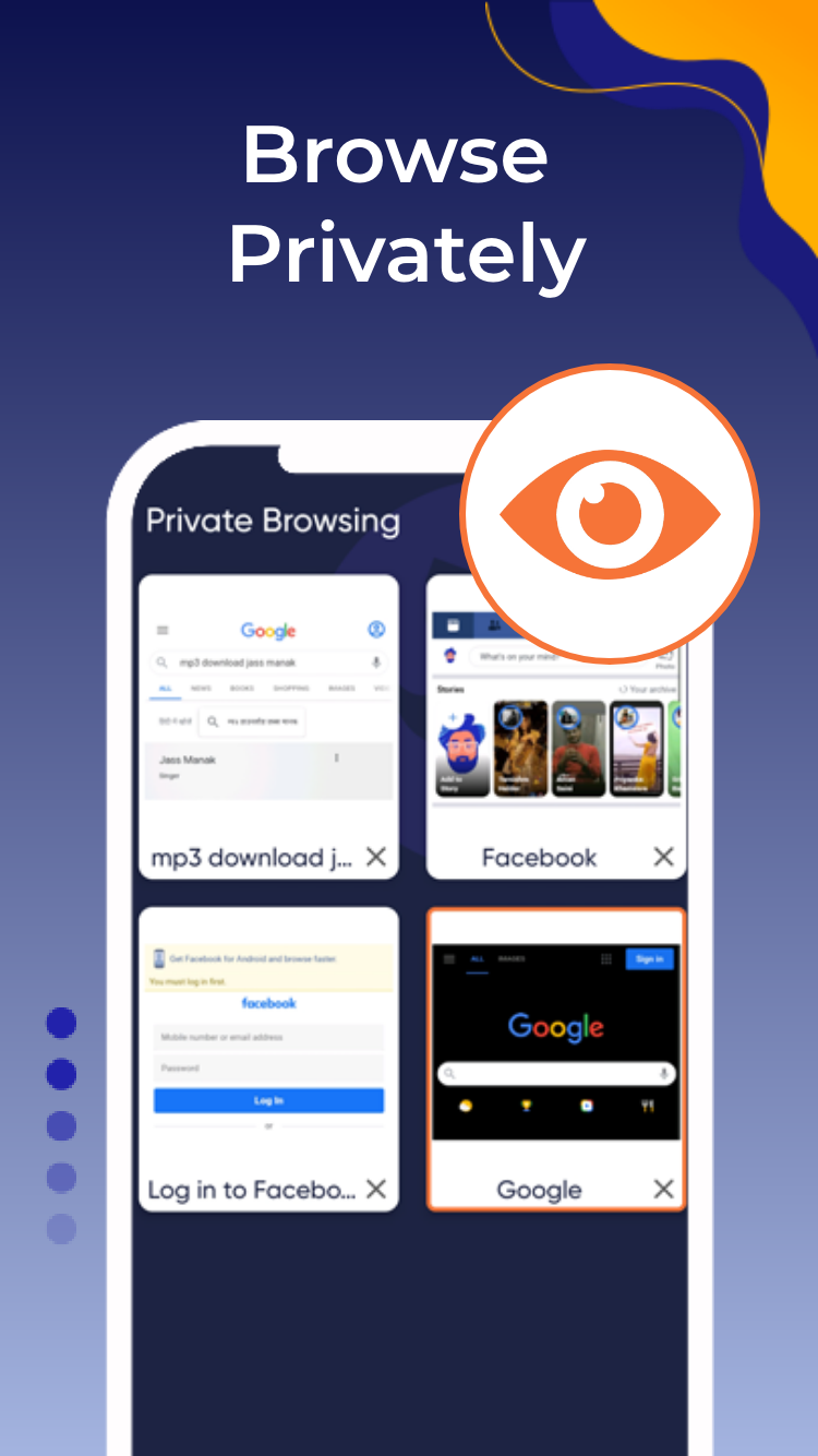 اسکرین شات 4 برنامه Browser Go: Fast Web Browser