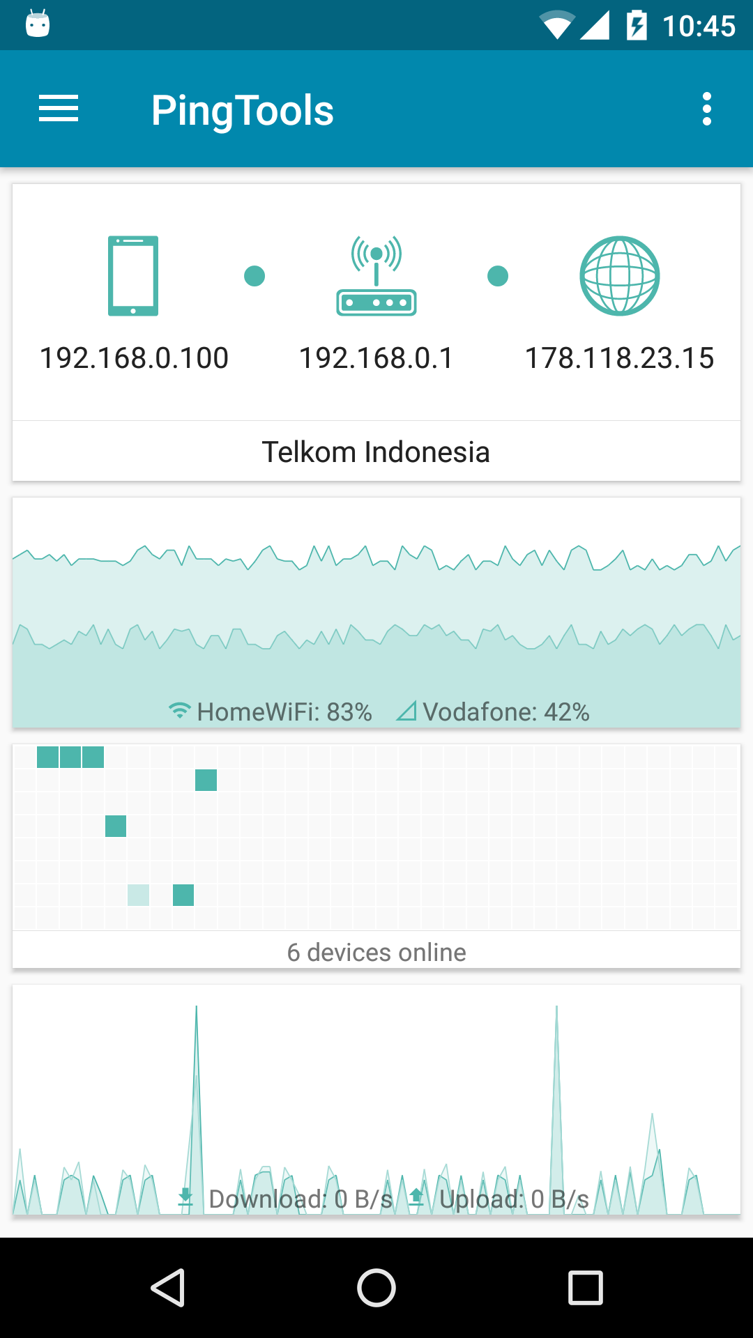 اسکرین شات برنامه PingTools Network Utilities 1