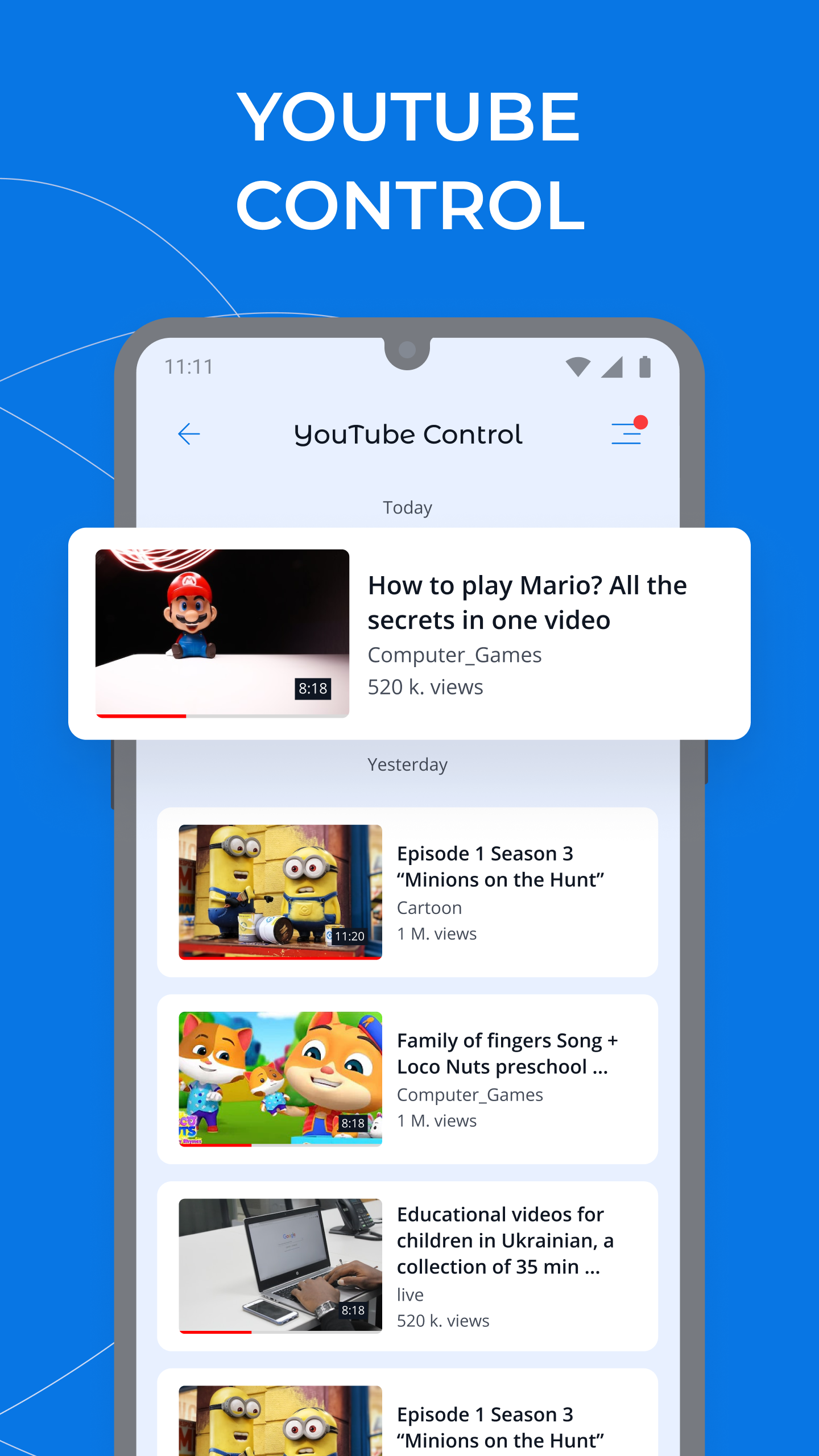 اسکرین شات 7 برنامه Parental Control - Kroha