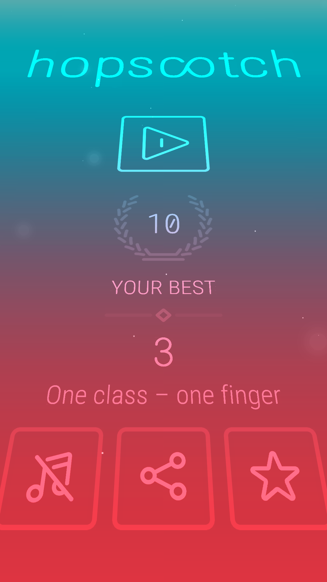 اسکرین شات بازی Hopscotch – Action Tap Game 1