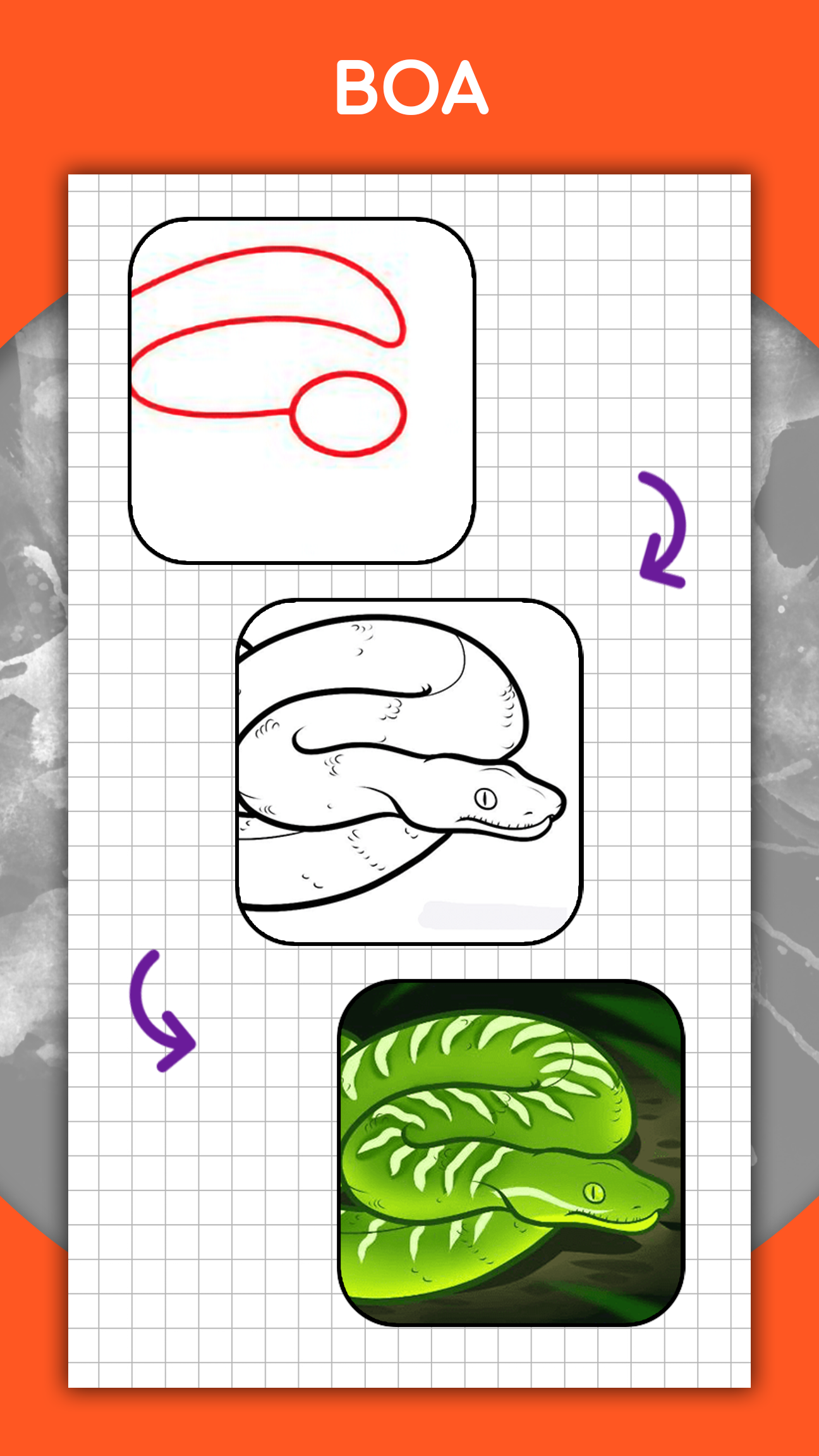 اسکرین شات 7 برنامه How to draw animals by steps