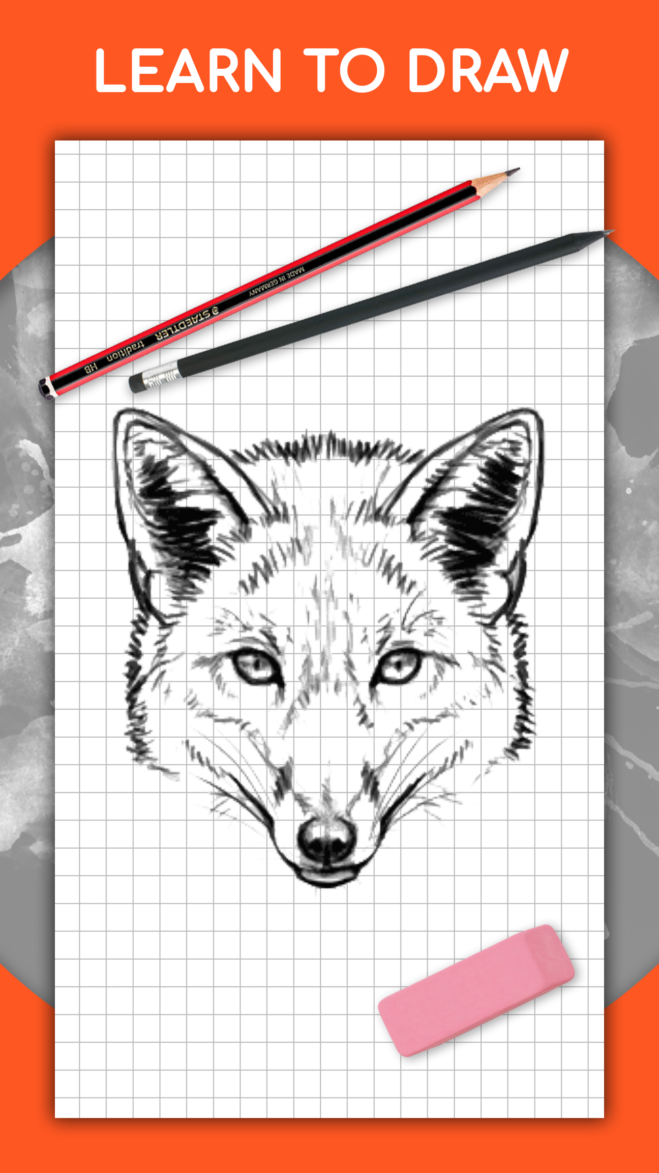 اسکرین شات 1 برنامه How to draw animals by steps