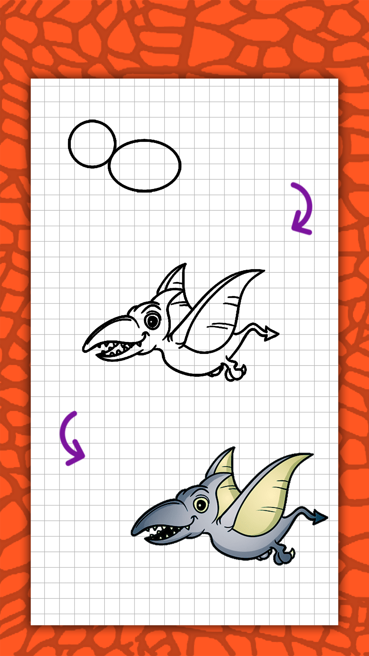 اسکرین شات 8 برنامه How to draw cute dinosaurs ste
