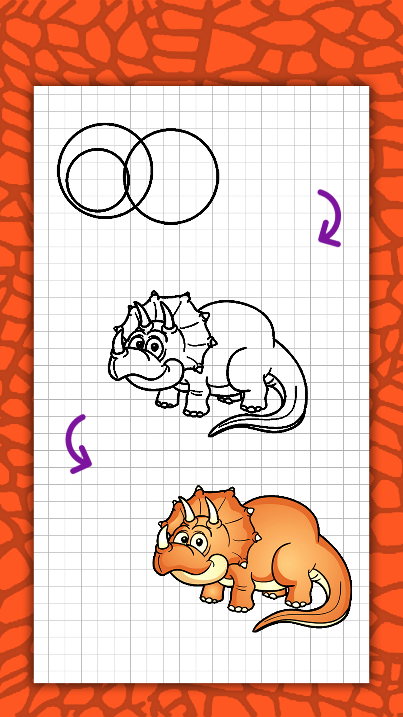 اسکرین شات 7 برنامه How to draw cute dinosaurs ste