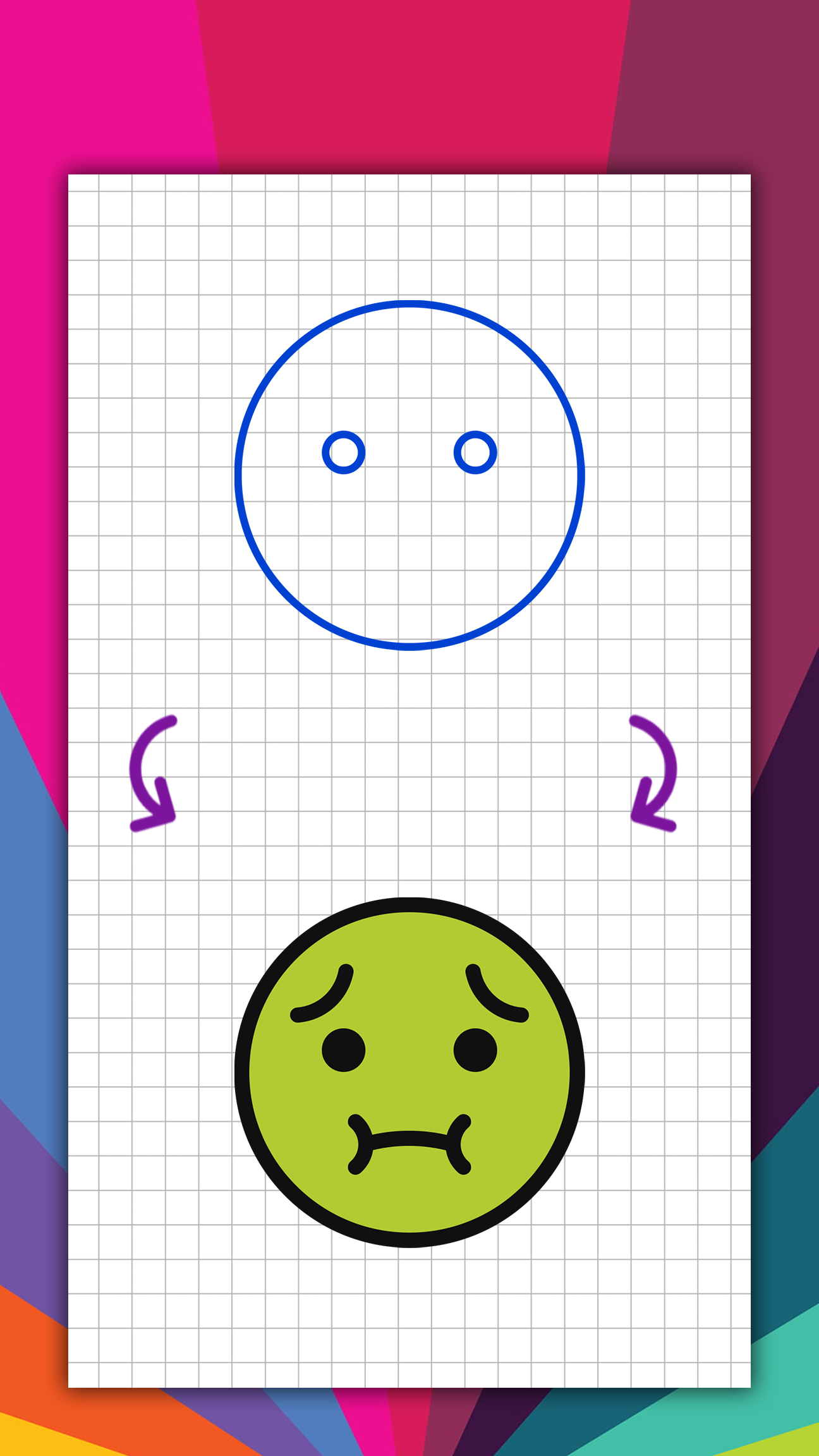 اسکرین شات 6 برنامه How to draw emoticons, emoji