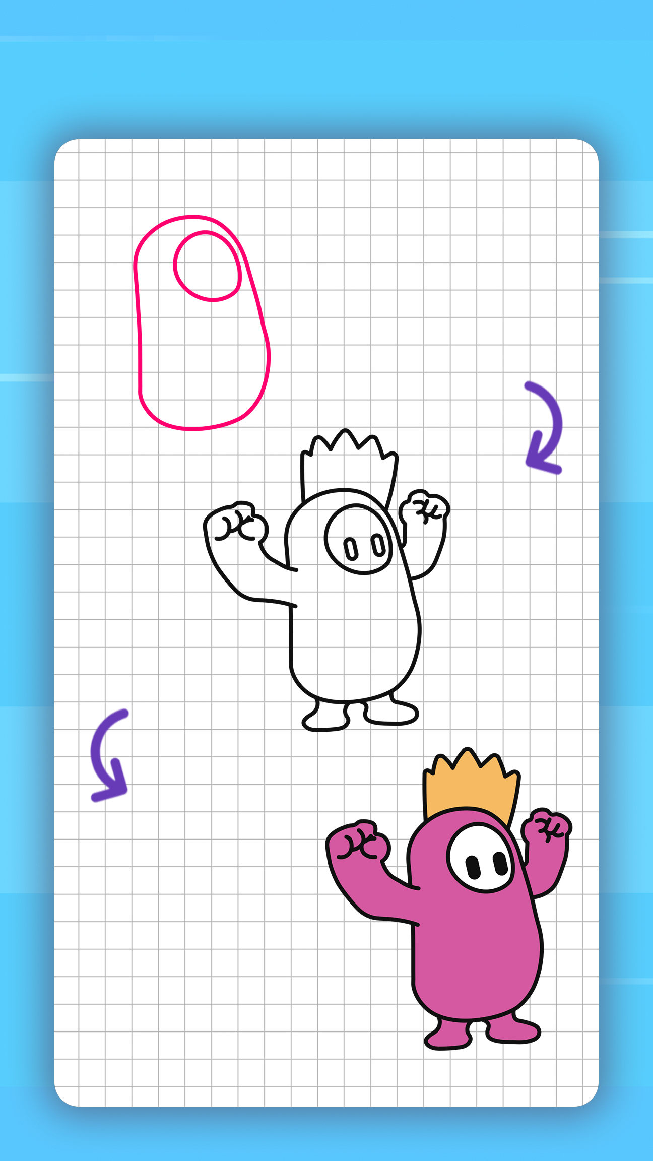اسکرین شات 4 برنامه How to draw cute characters