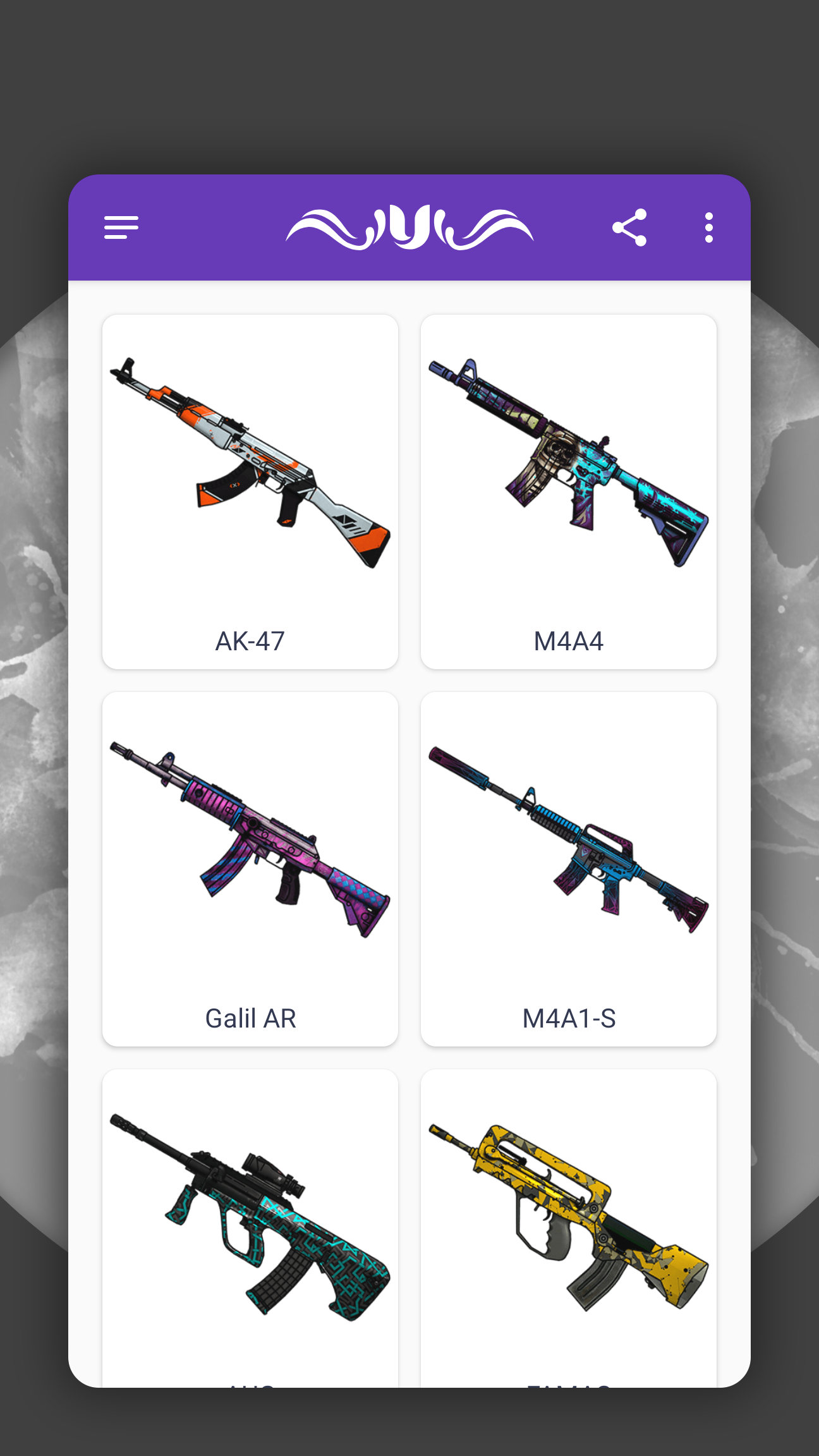 اسکرین شات 2 برنامه How to draw weapons. Skins