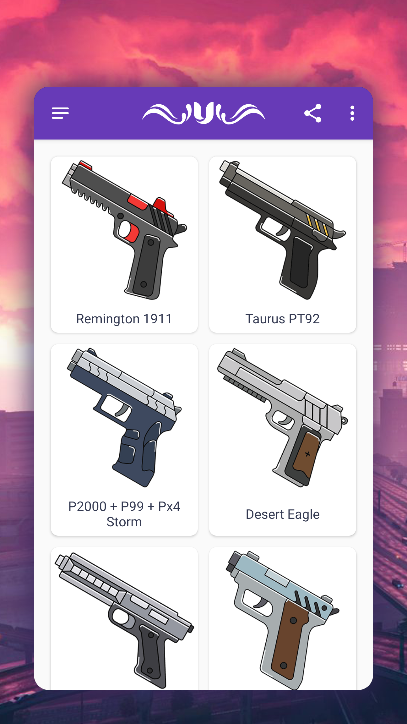 اسکرین شات 4 برنامه How to draw game weapons