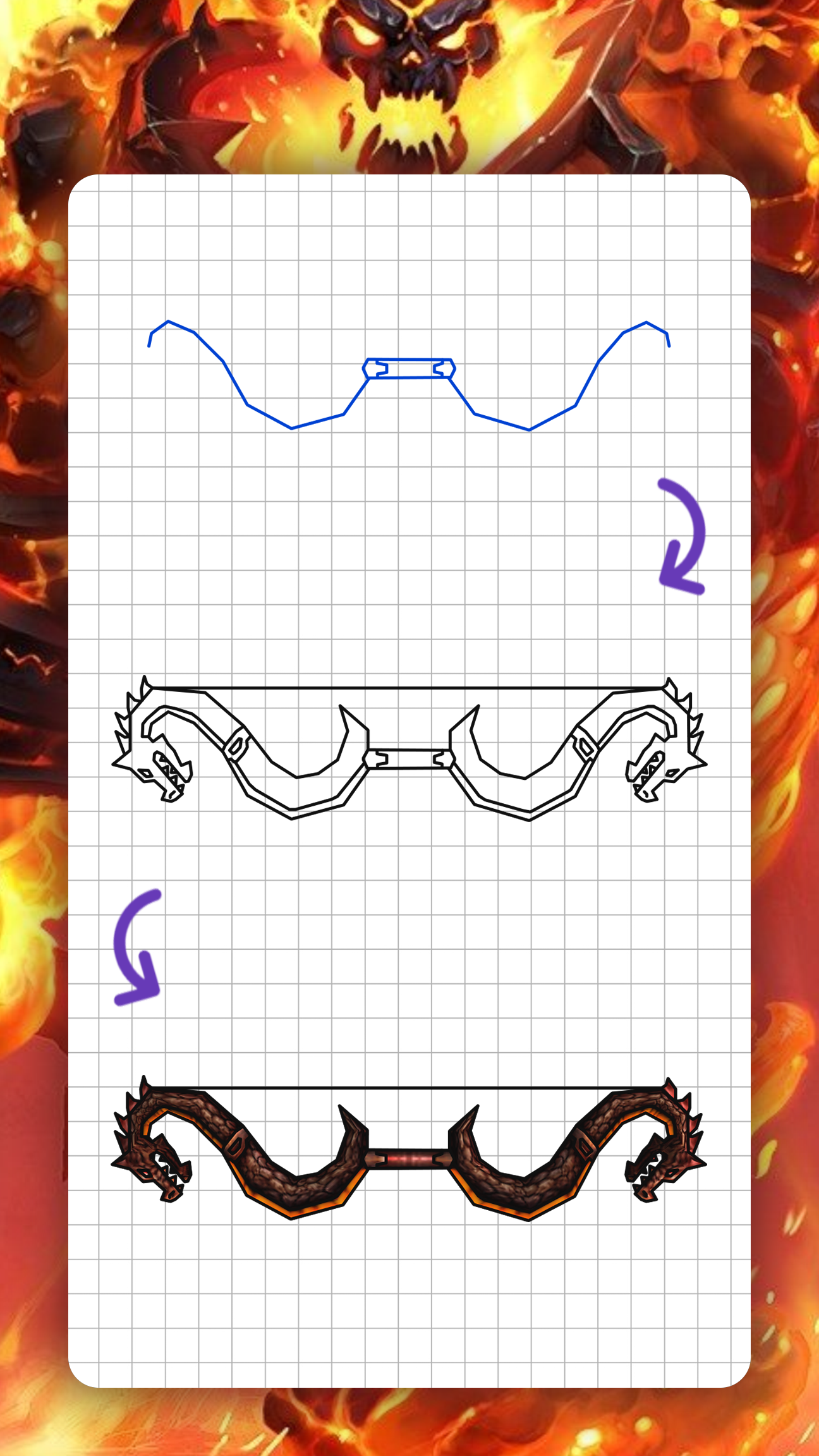 اسکرین شات 7 برنامه How to draw fantasy weapons
