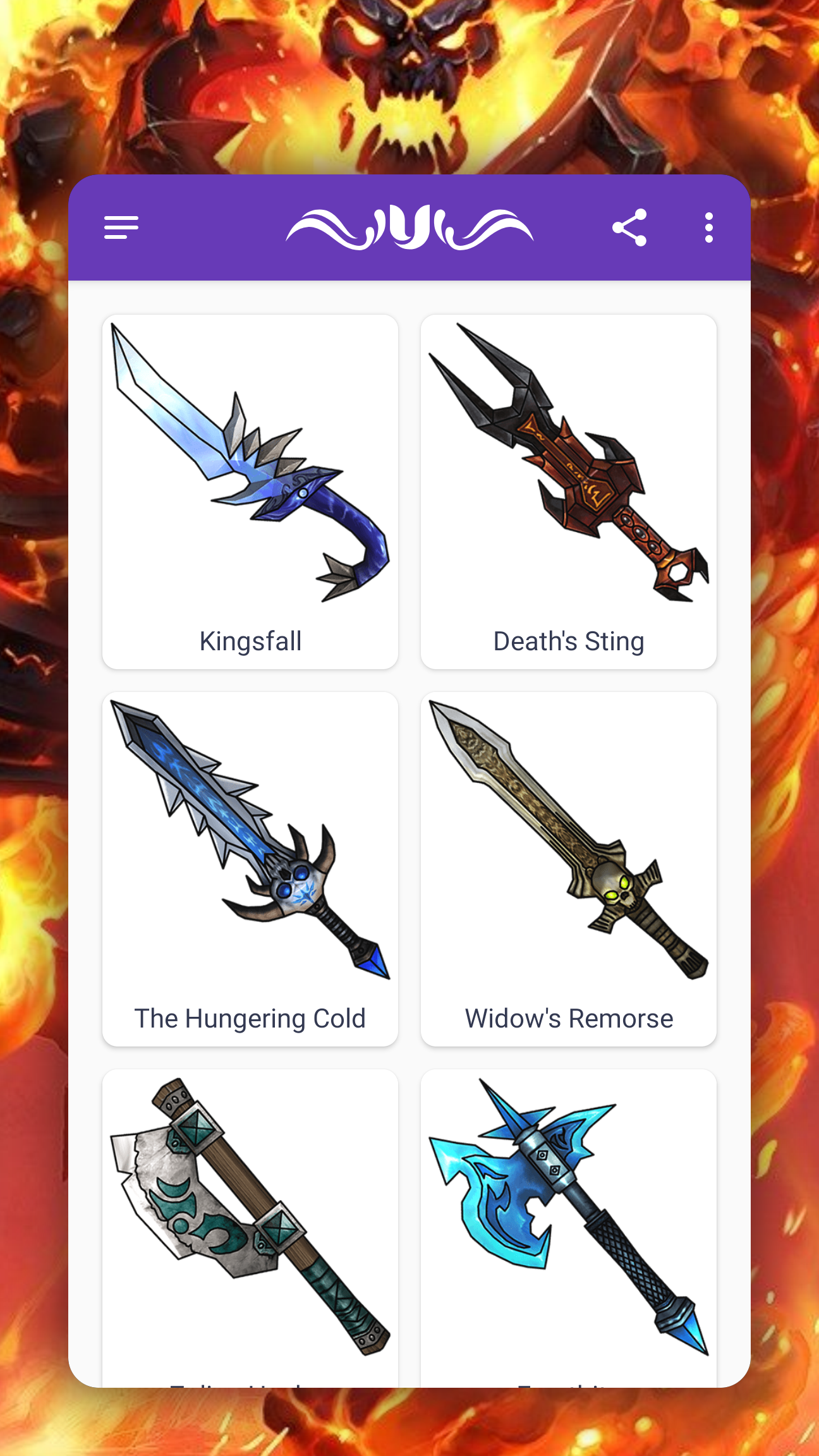 اسکرین شات 2 برنامه How to draw fantasy weapons