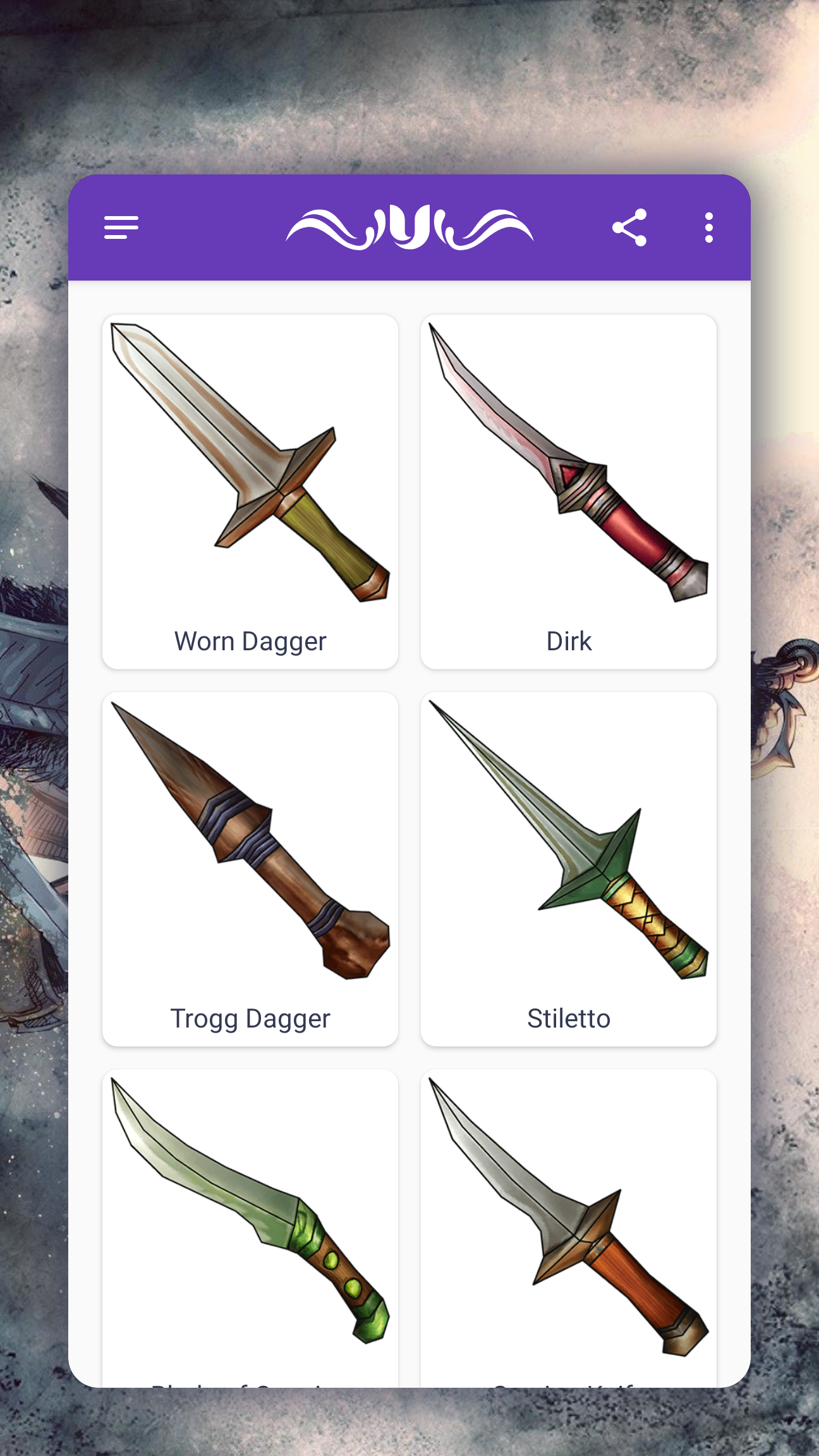 اسکرین شات 2 برنامه How to draw weapons. Daggers