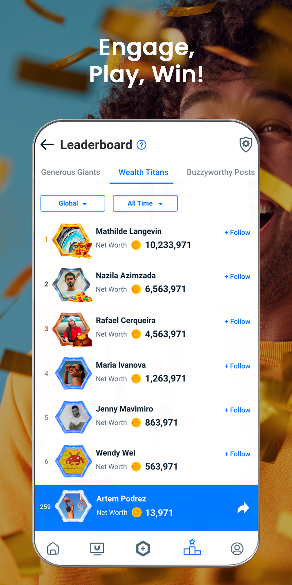 اسکرین شات 3 برنامه Uhive: AI-Powered Social