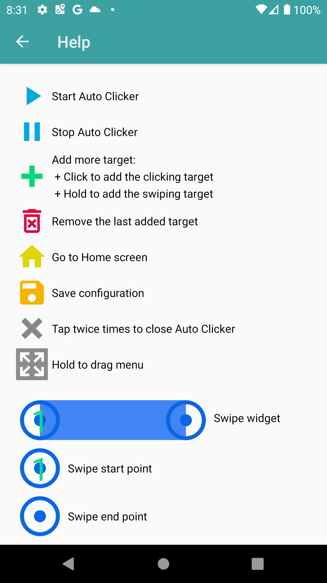 اسکرین شات برنامه Auto Clicker 8