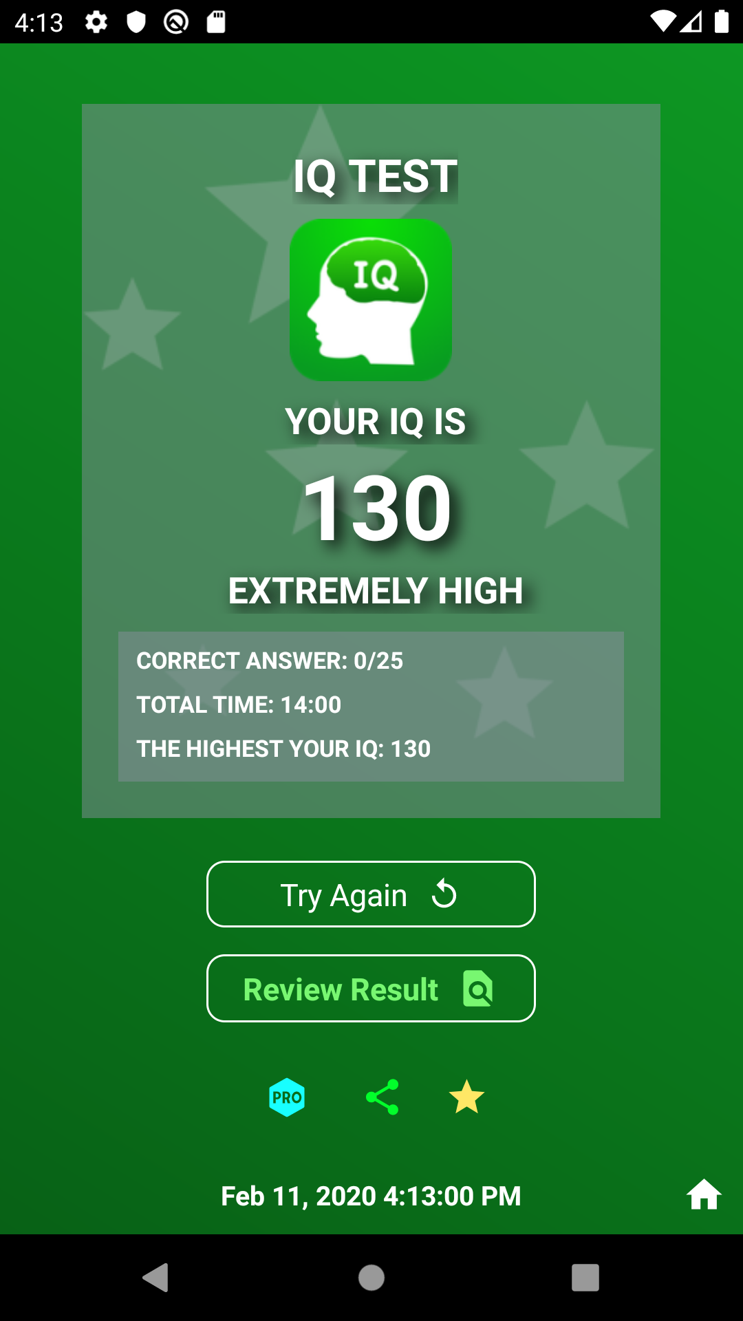 اسکرین شات 7 برنامه IQ Test