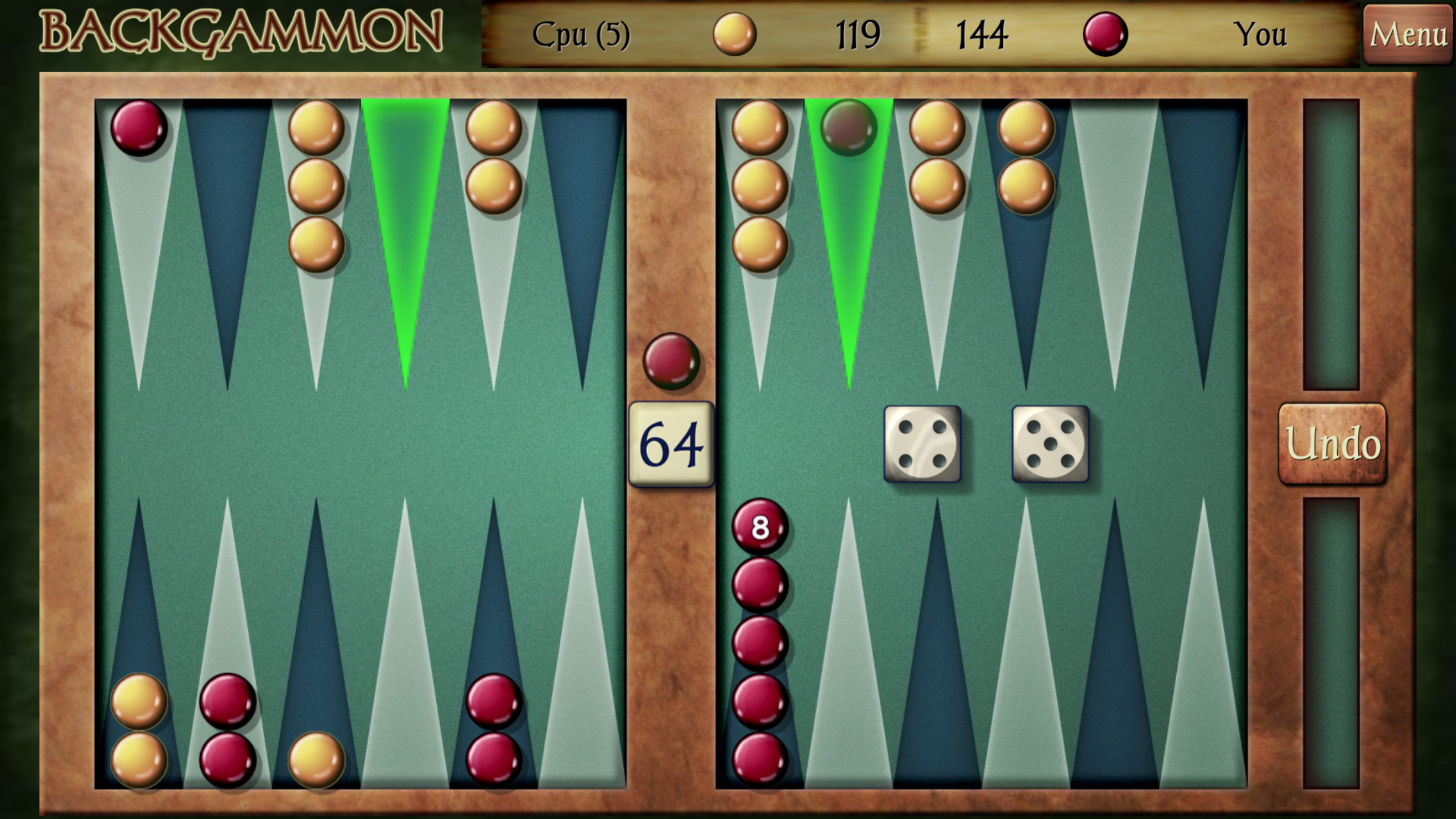اسکرین شات 1 بازی Backgammon