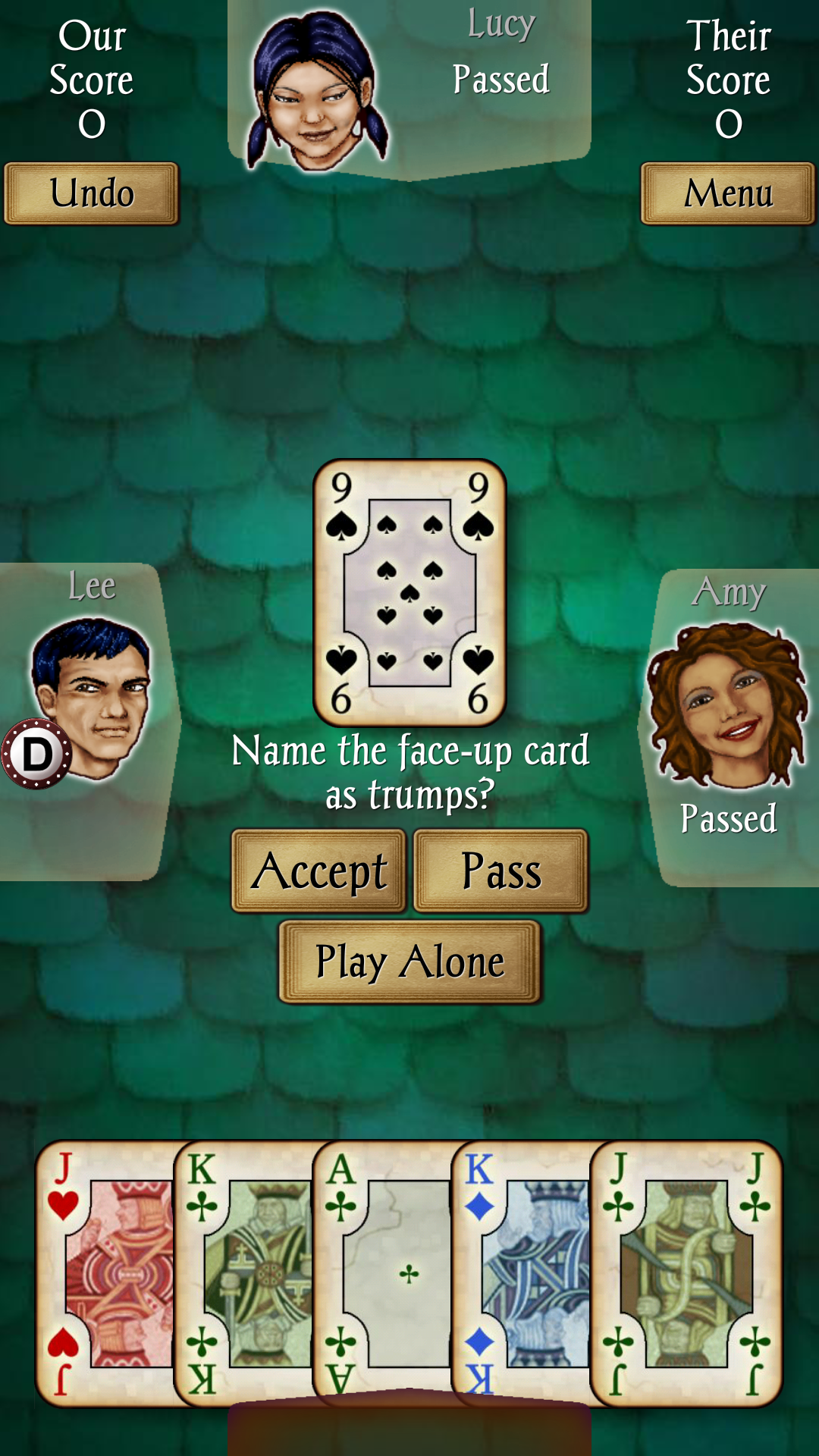 اسکرین شات 6 بازی Euchre