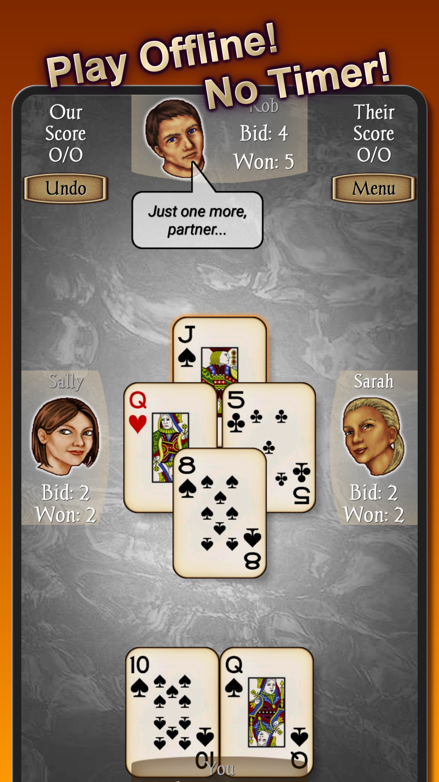 اسکرین شات 1 بازی Spades
