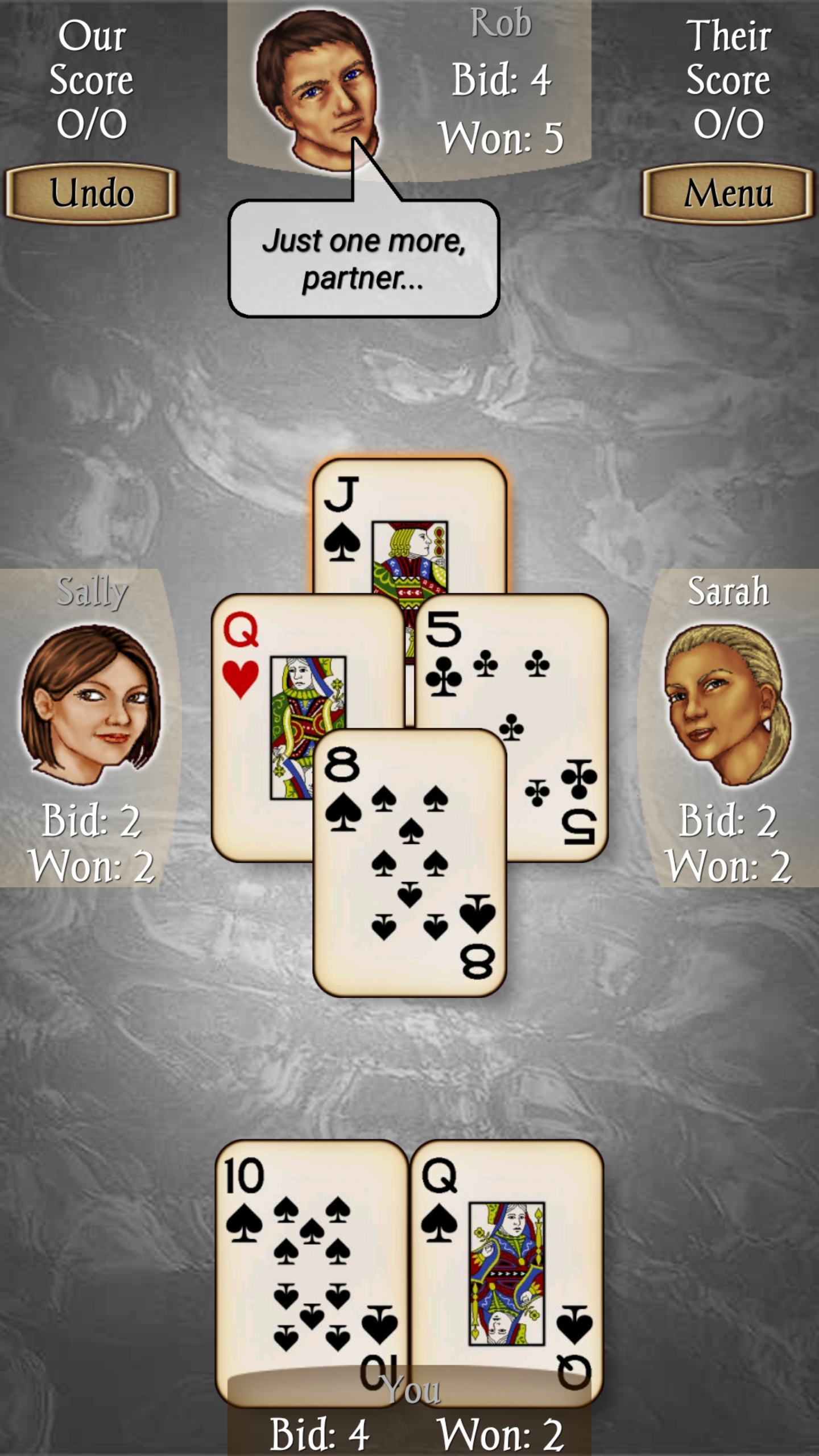 اسکرین شات 1 بازی Spades