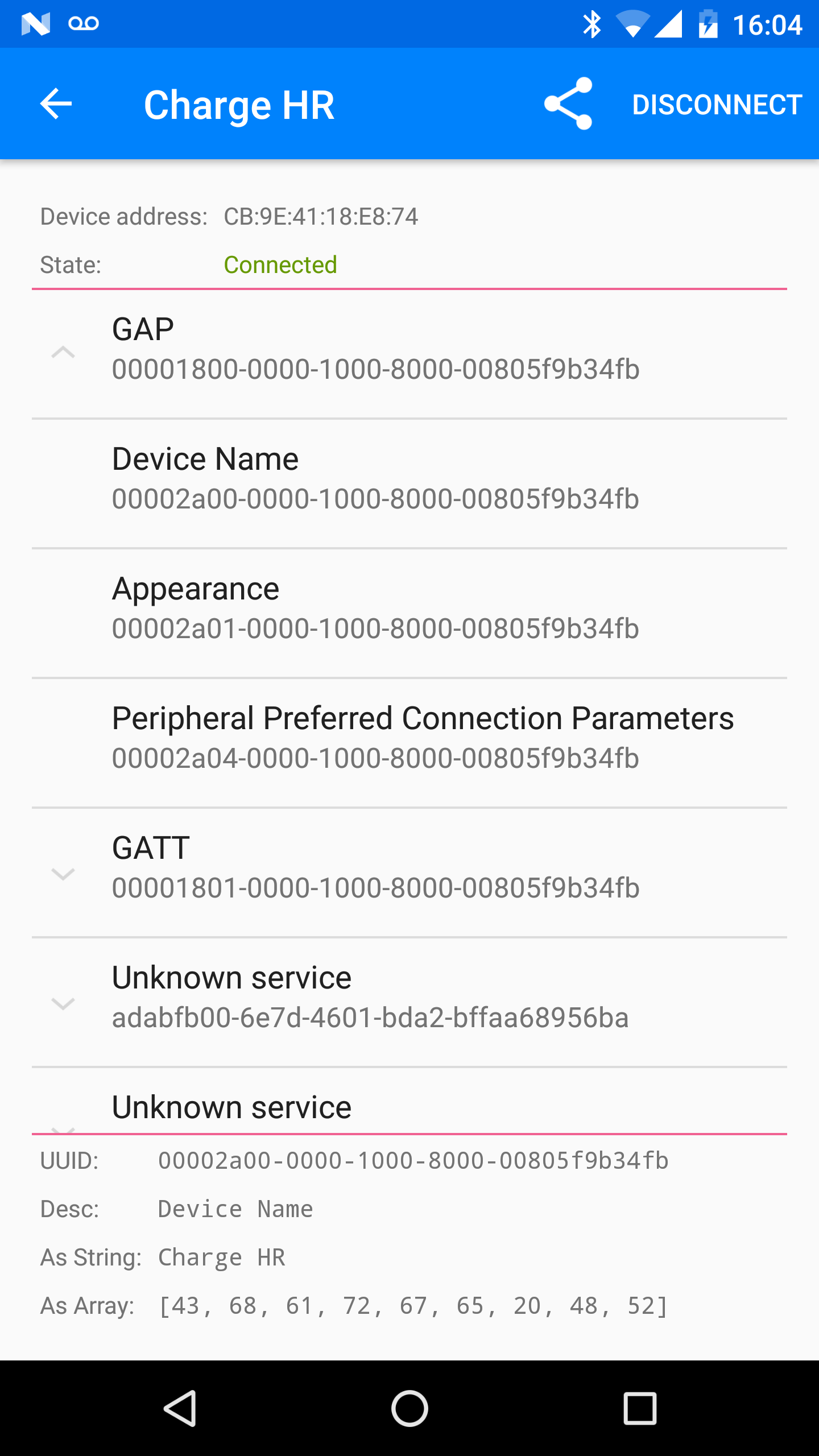 اسکرین شات 3 برنامه Bluetooth LE Scanner