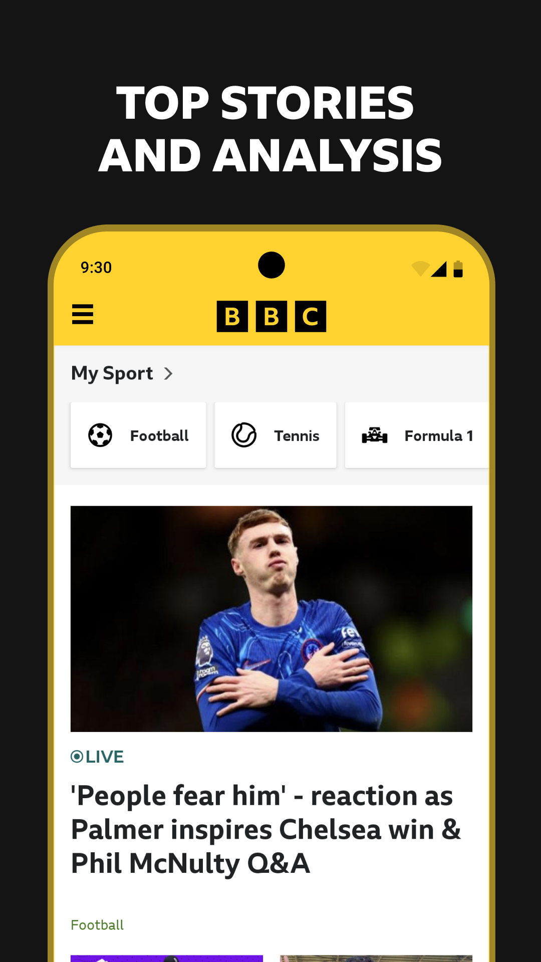 اسکرین شات 3 برنامه BBC Sport - News & Live Scores