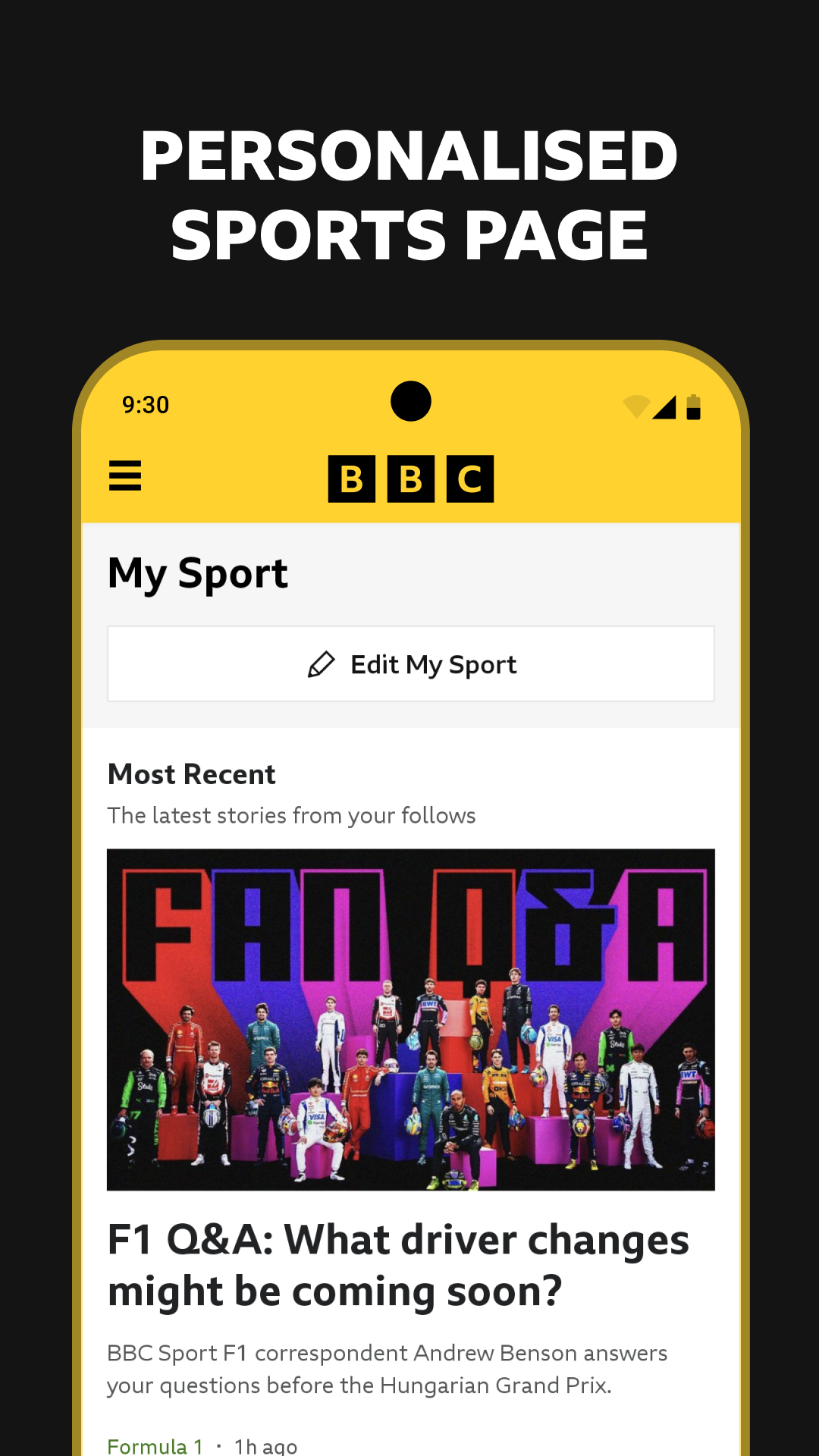 اسکرین شات 5 برنامه BBC Sport - News & Live Scores