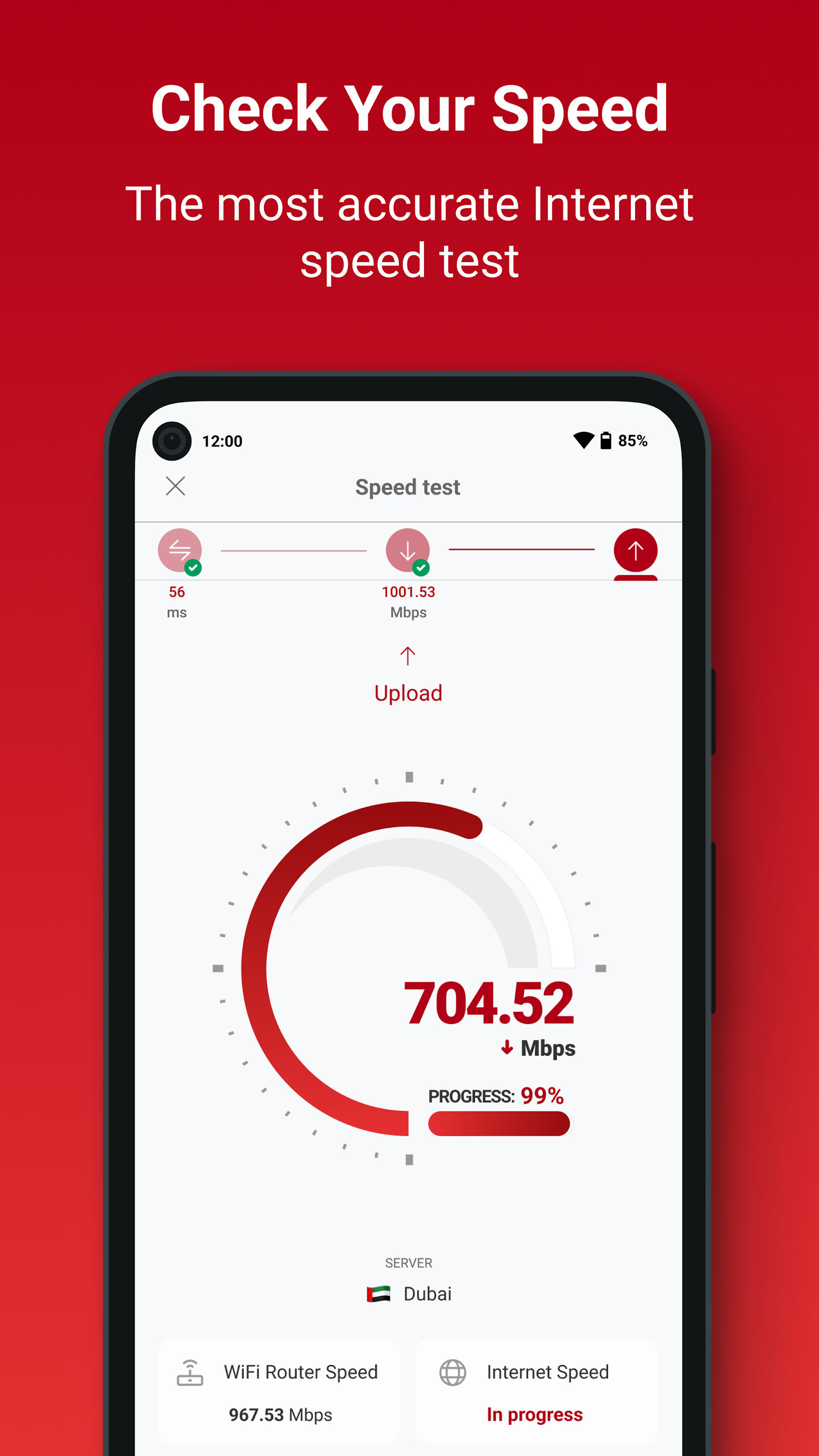 اسکرین شات 1 برنامه SpeedChecker Speed Test