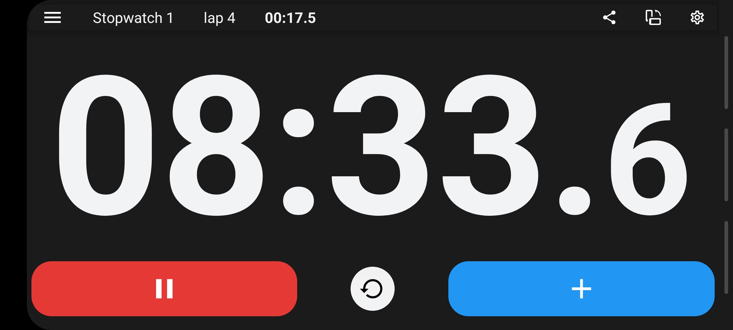 اسکرین شات 6 برنامه Stopwatch X: Sports Lap Timer