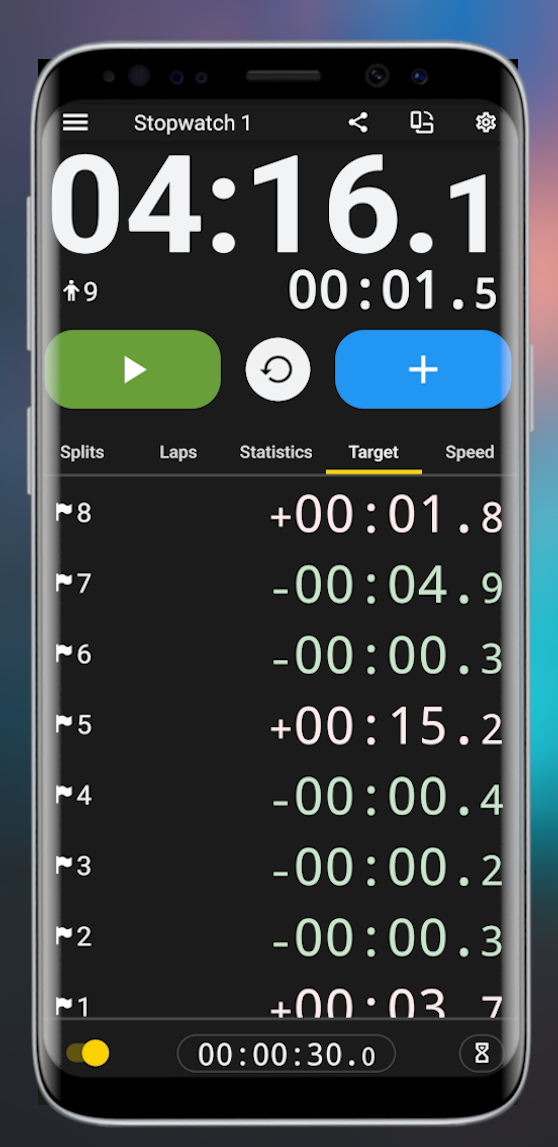 اسکرین شات 4 برنامه Stopwatch X: Sports Lap Timer