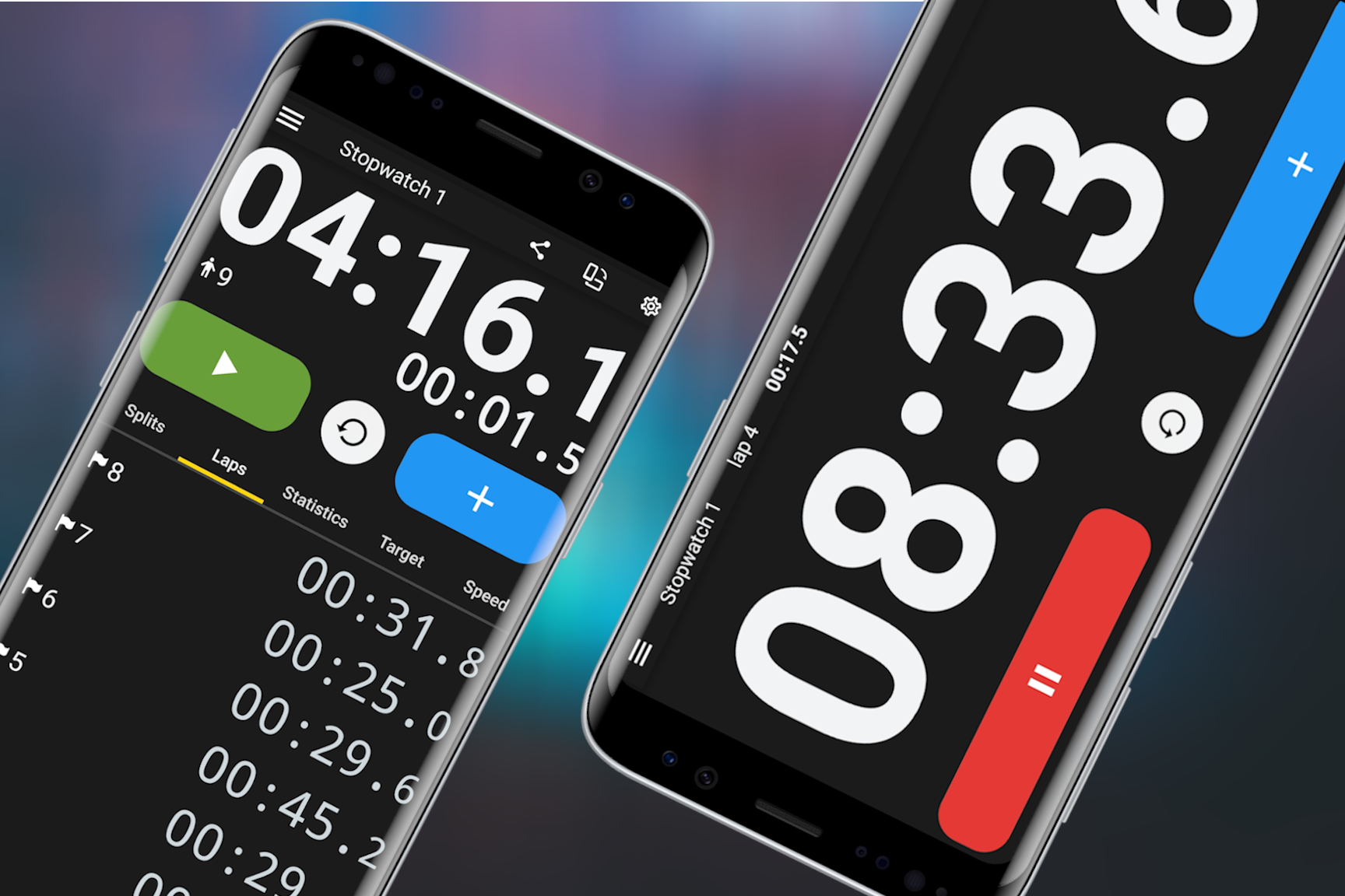اسکرین شات 1 برنامه Stopwatch X: Sports Lap Timer