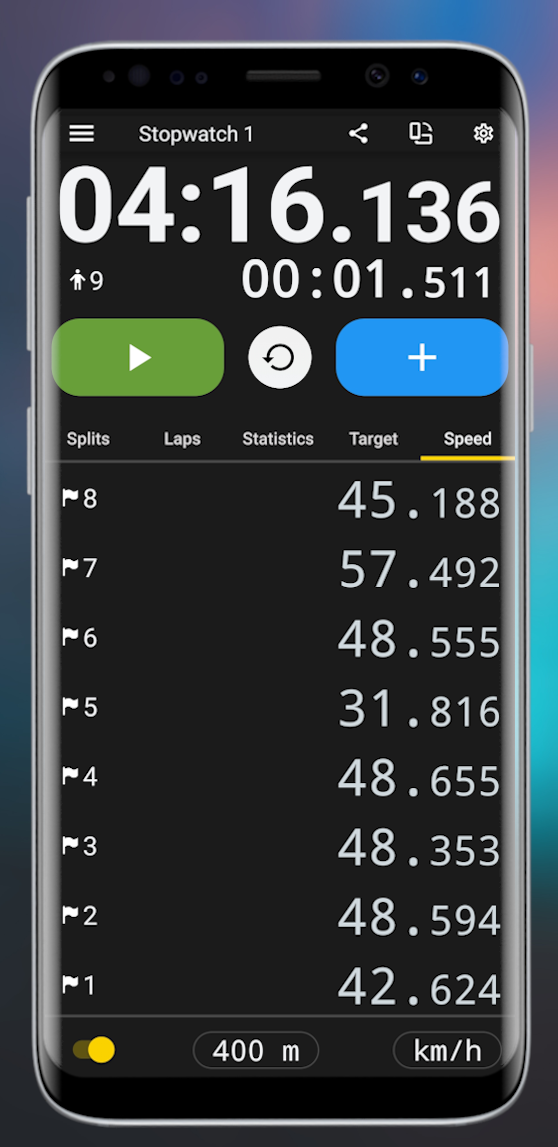 اسکرین شات 5 برنامه Stopwatch X: Sports Lap Timer