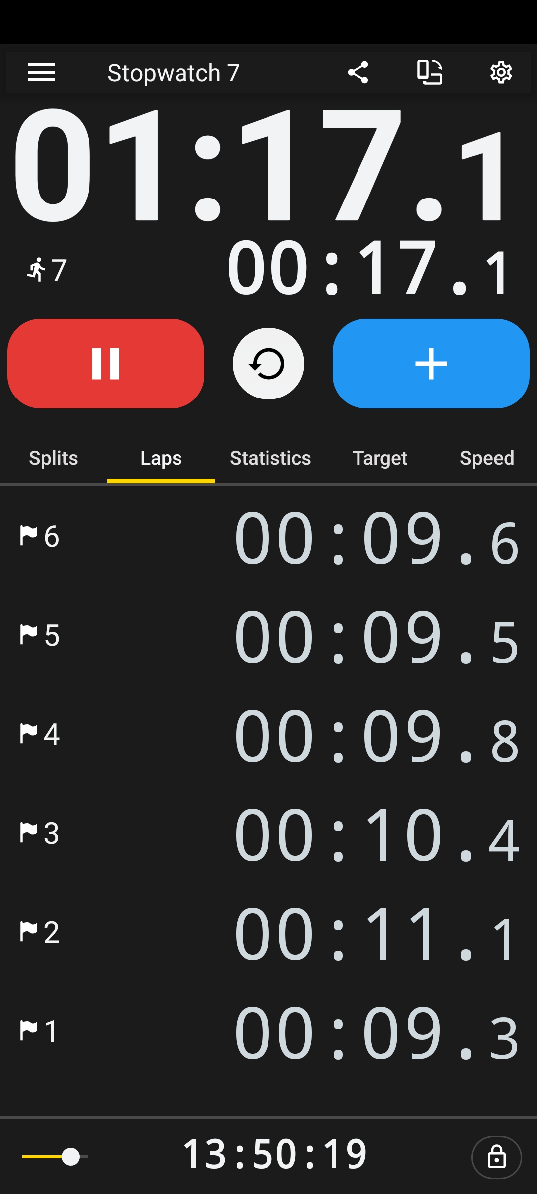 اسکرین شات 7 برنامه Talking stopwatch multi timer