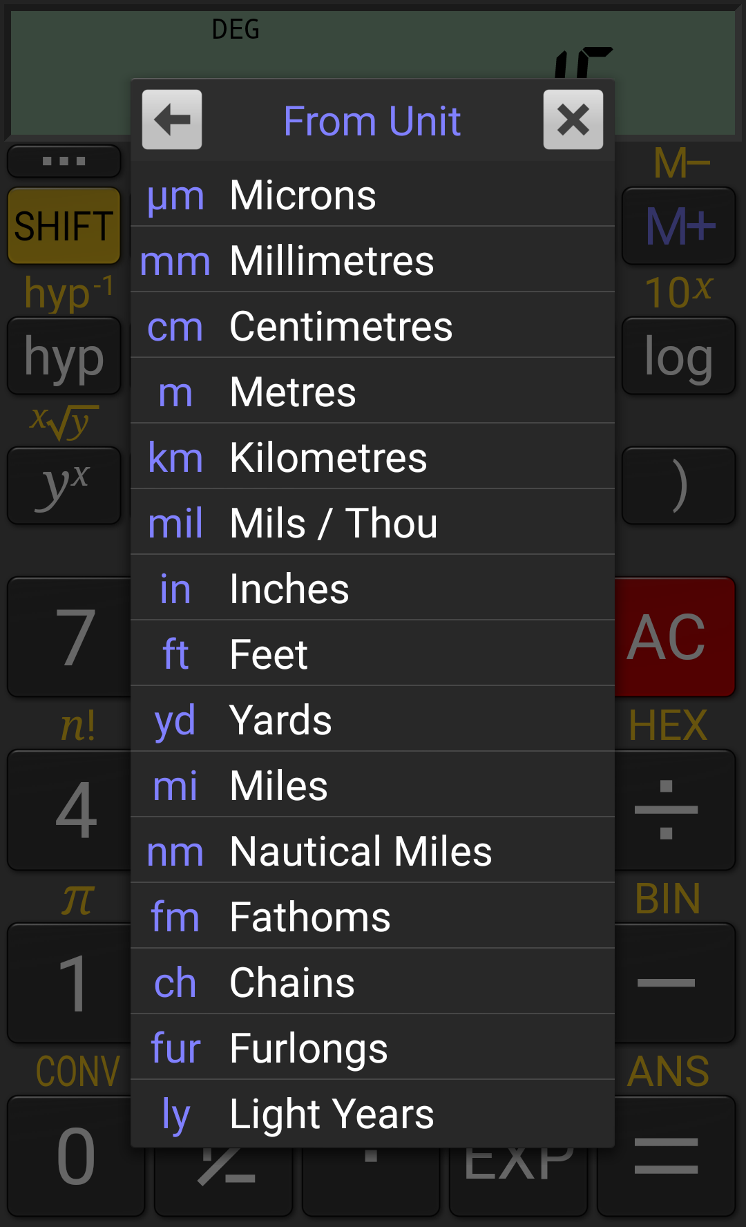 اسکرین شات 7 برنامه RealCalc Scientific Calculator