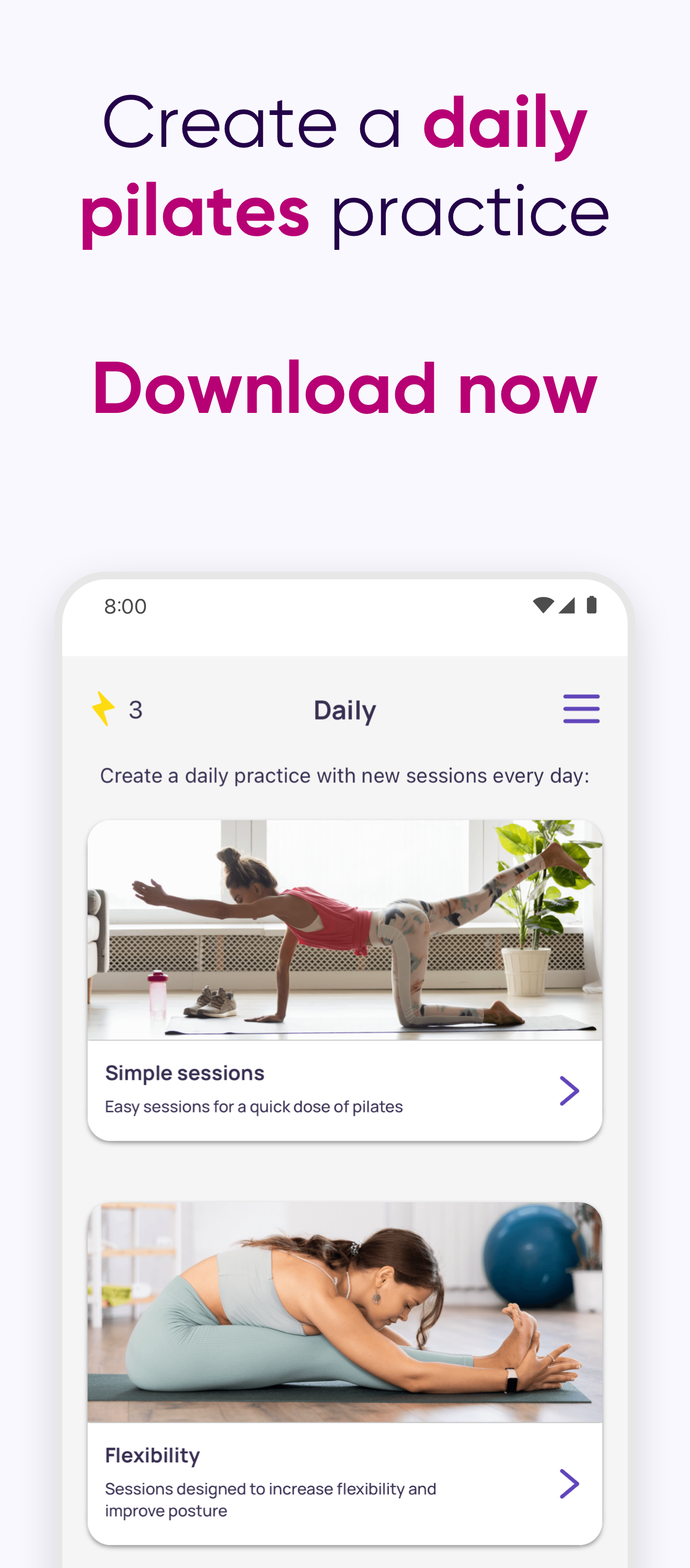 اسکرین شات 7 برنامه 5 Minute Pilates