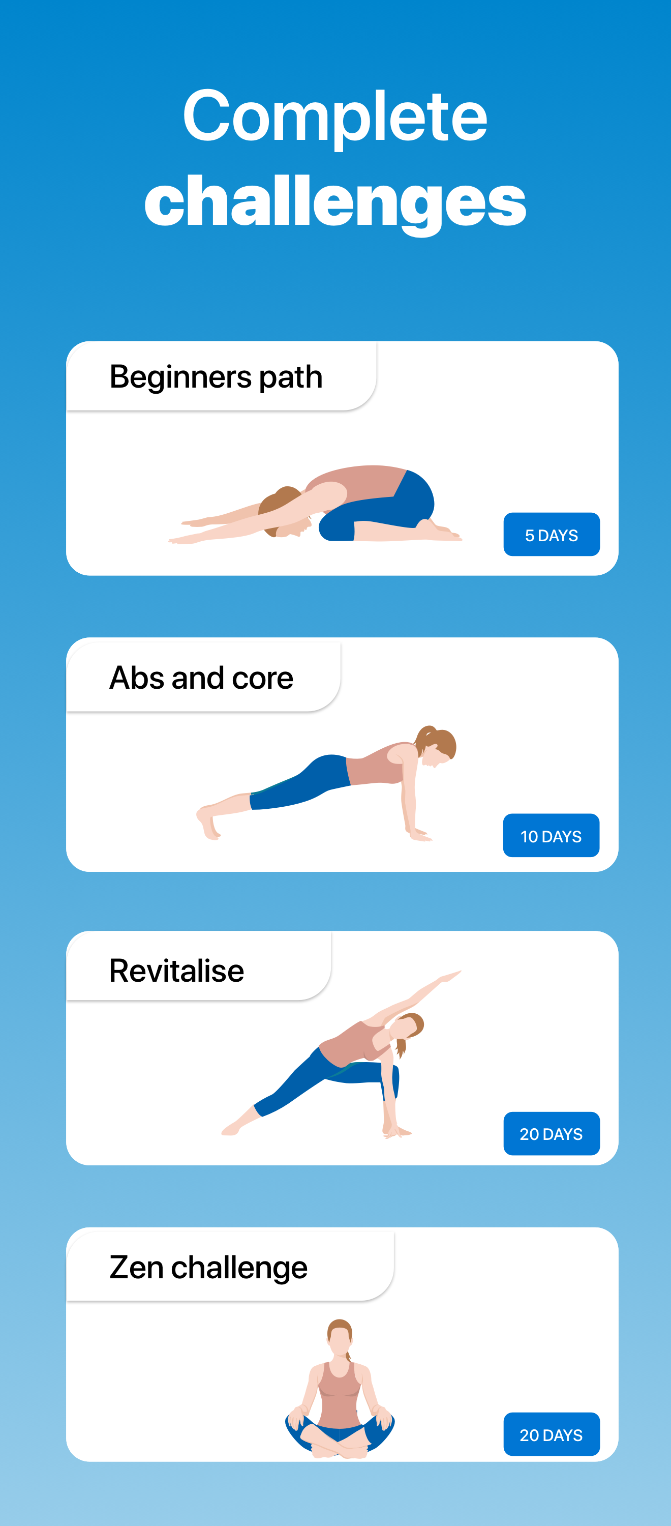 اسکرین شات 2 برنامه 5 Minute Yoga