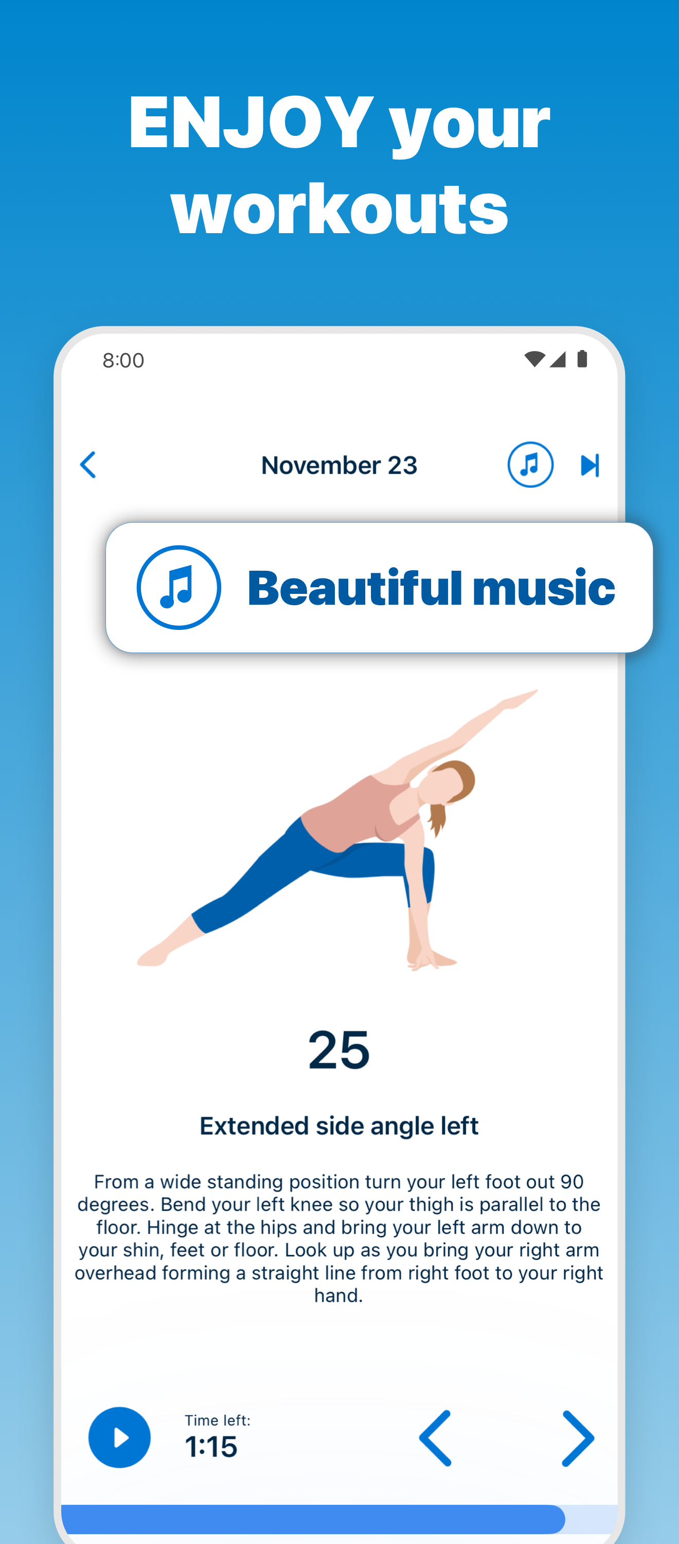 اسکرین شات 7 برنامه 5 Minute Yoga