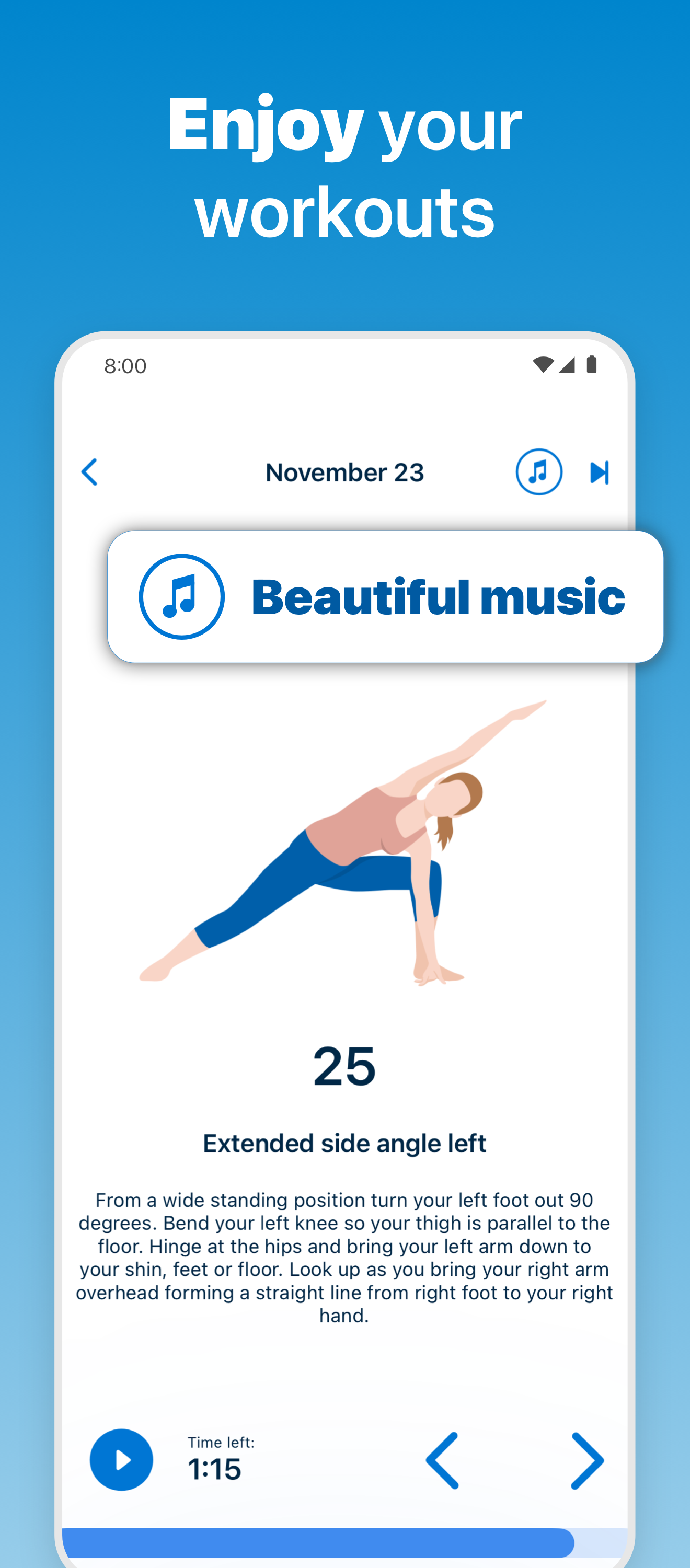 اسکرین شات 7 برنامه 5 Minute Yoga