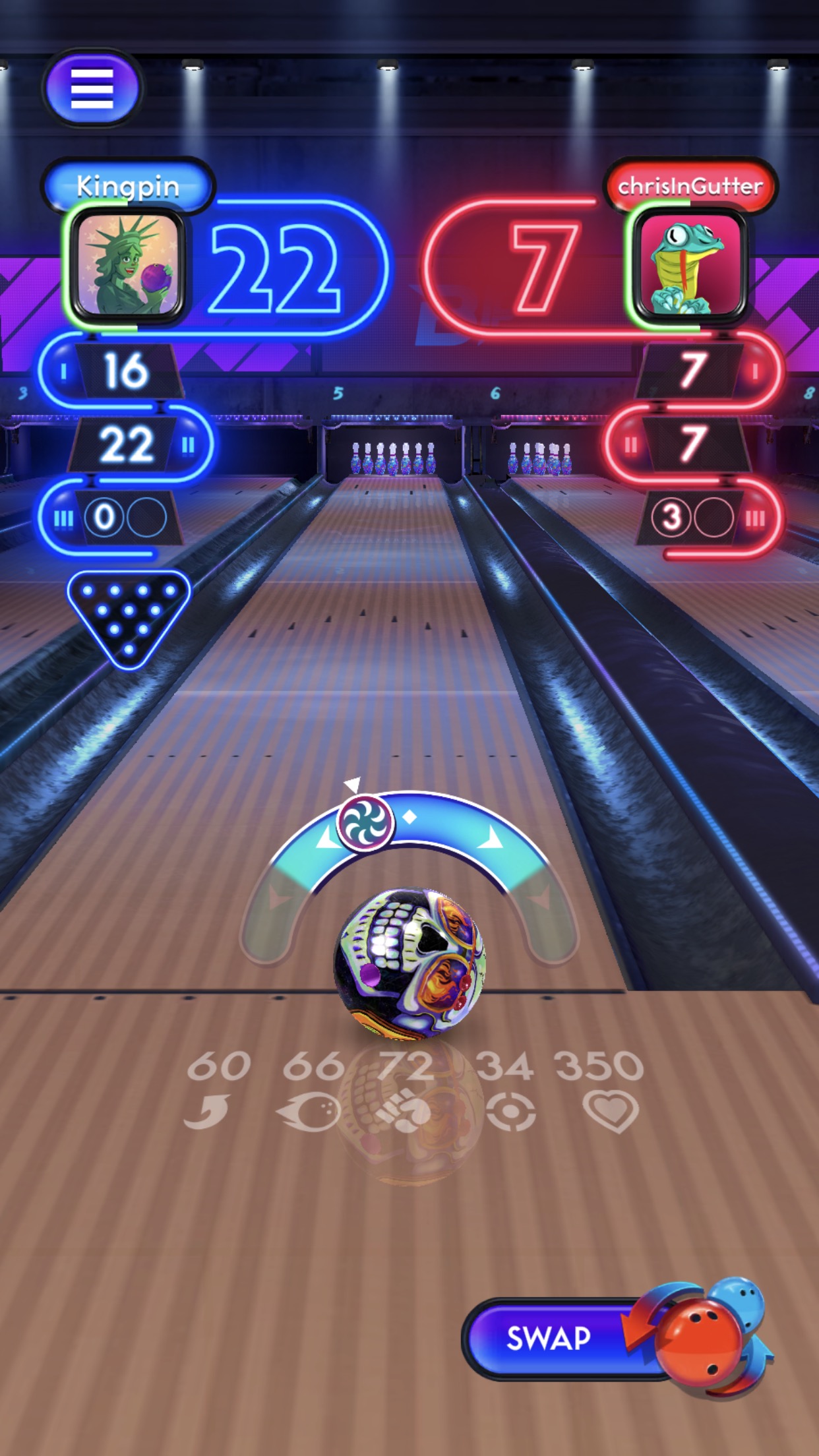 اسکرین شات 1 بازی Bowling Fury: Ten Pin King