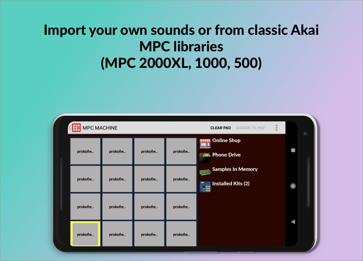 اسکرین شات 2 برنامه MPC Machine - Drum Sampler